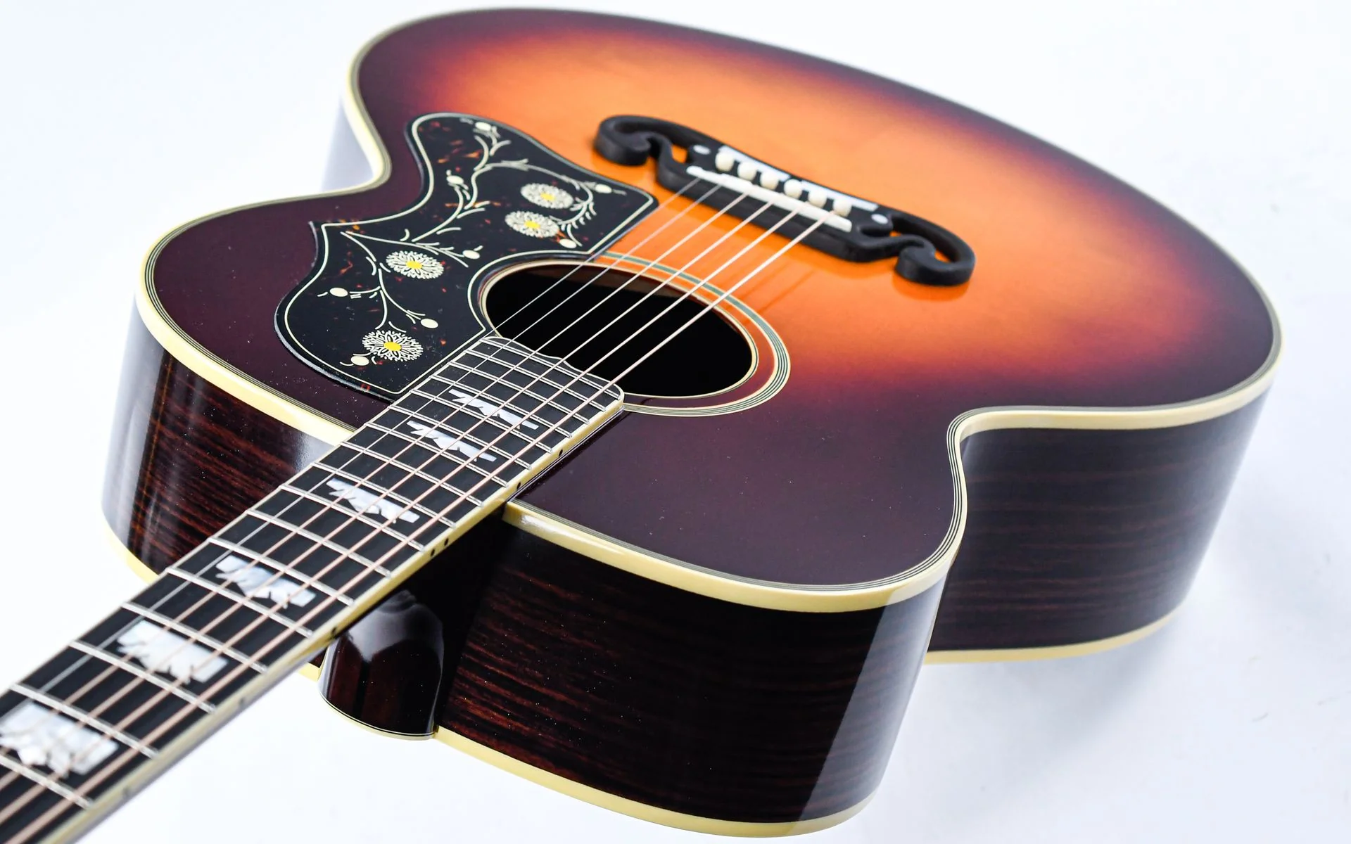 Epiphone Inspired by Gibson Custom Pre-War SJ200 Rosewood Reissue Vintage Sunburst - Image 10