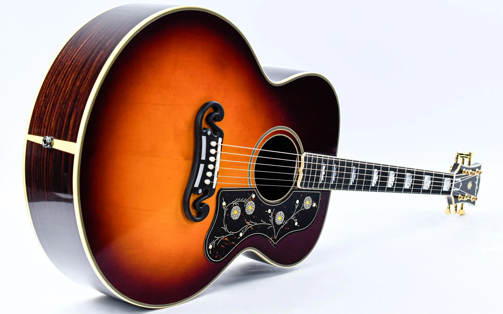 Epiphone Inspired by Gibson Custom Pre-War SJ200 Rosewood Reissue Vintage Sunburst - Image 12