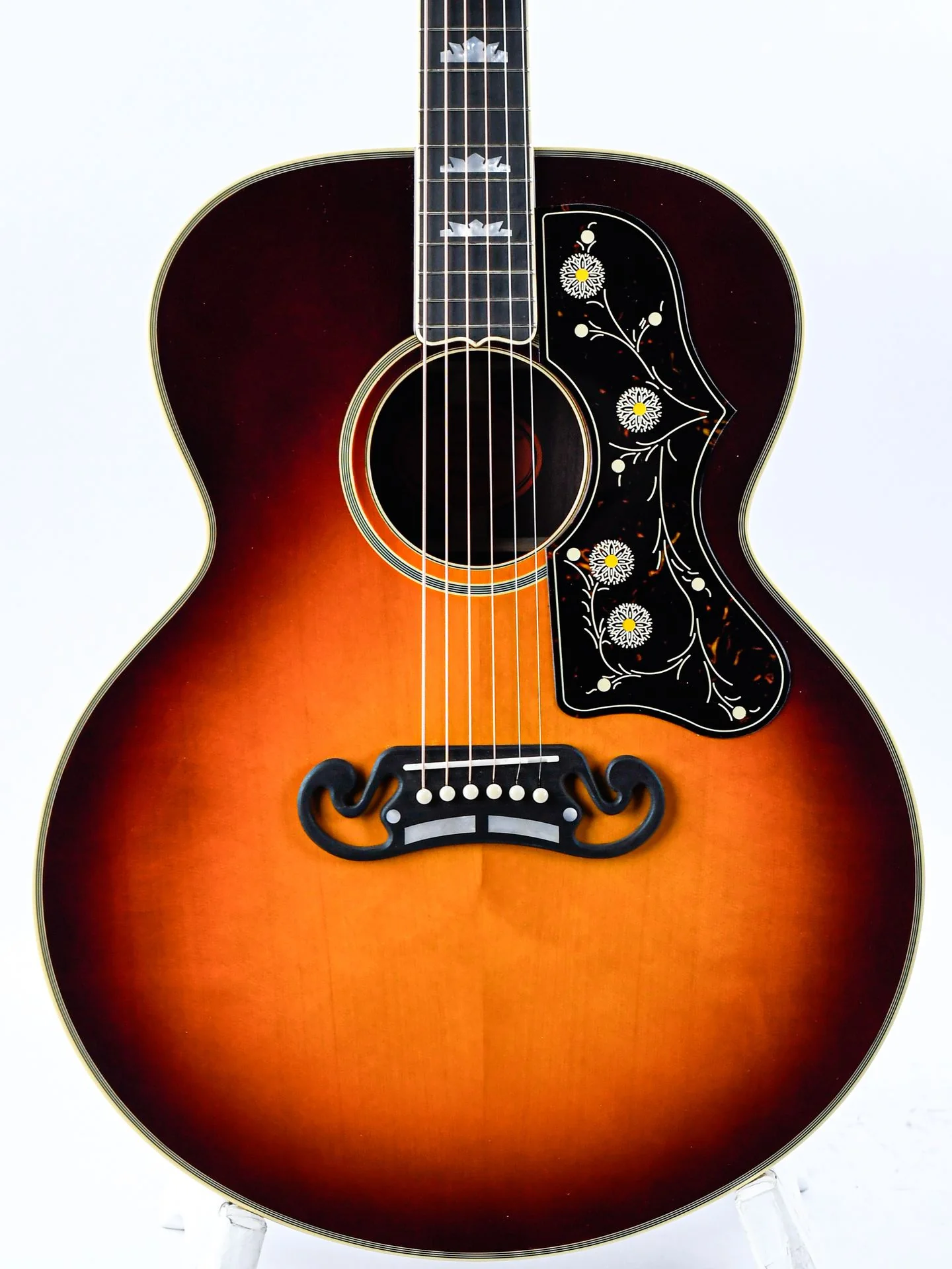 Epiphone Inspired by Gibson Custom Pre-War SJ200 Rosewood Reissue Vintage Sunburst - Image 5