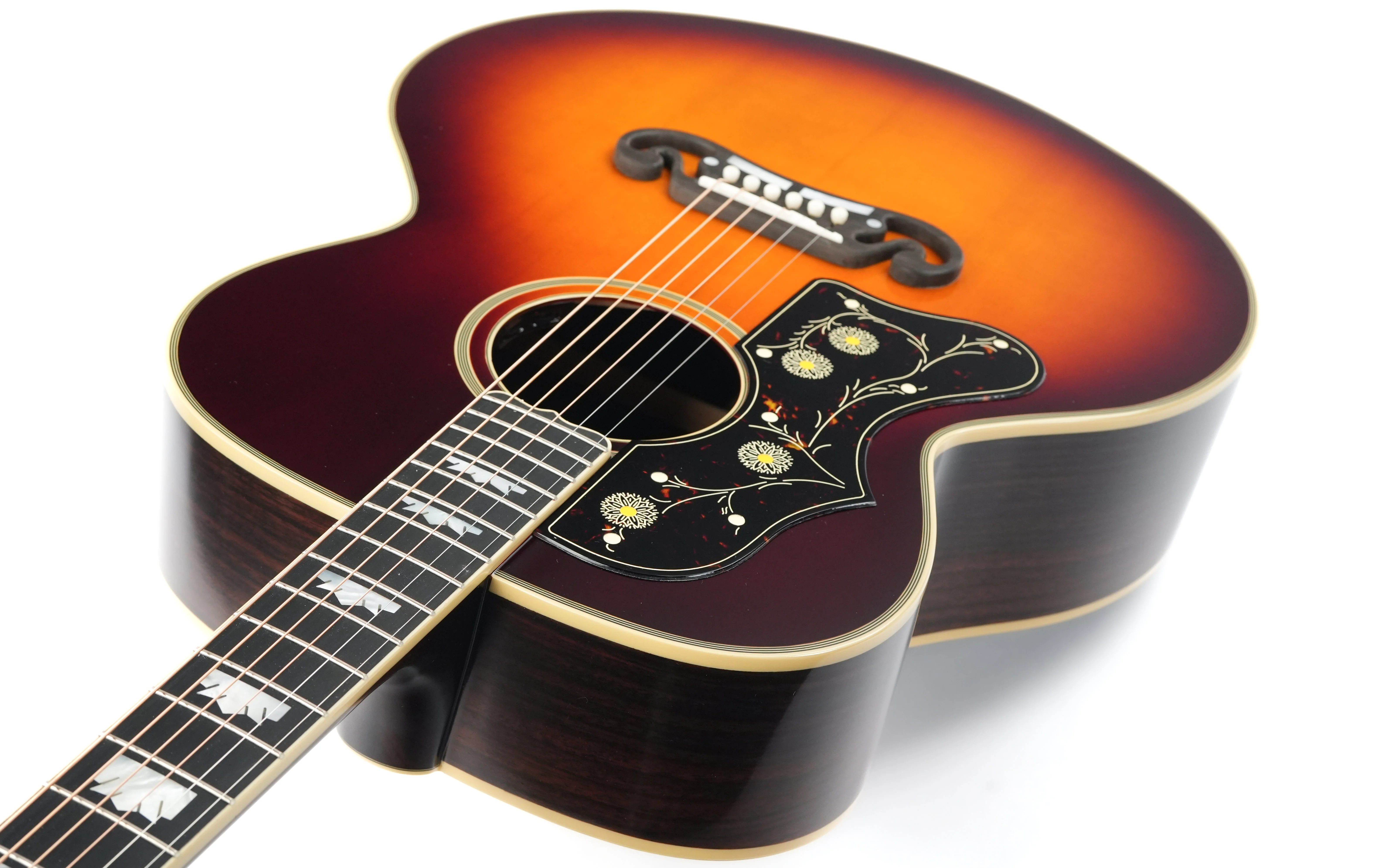 Epiphone Inspired by Gibson Custom Pre-War SJ200 Rosewood Reissue Vintage Sunburst Lefty - Image 10