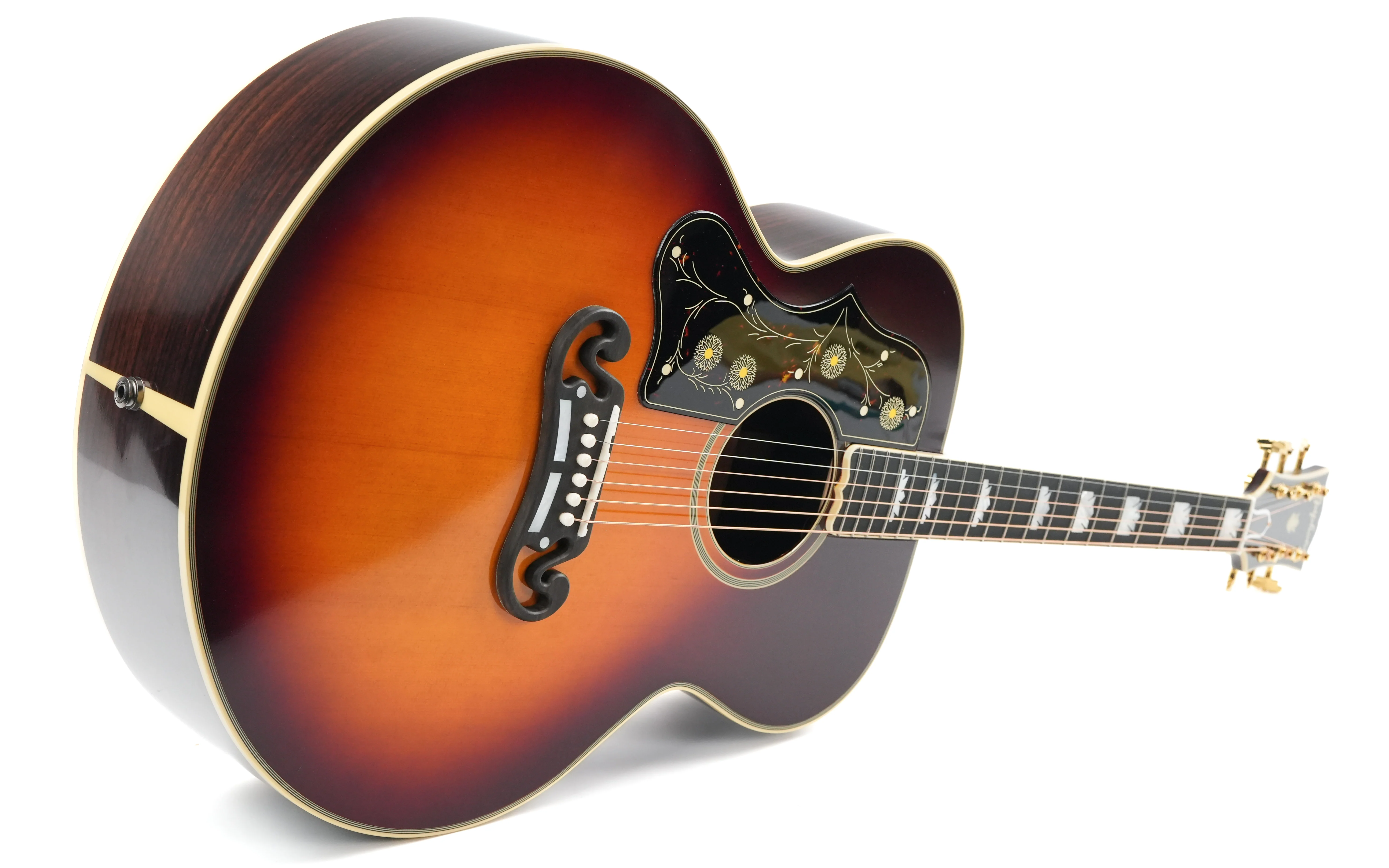 Epiphone Inspired by Gibson Custom Pre-War SJ200 Rosewood Reissue Vintage Sunburst Lefty - Image 12