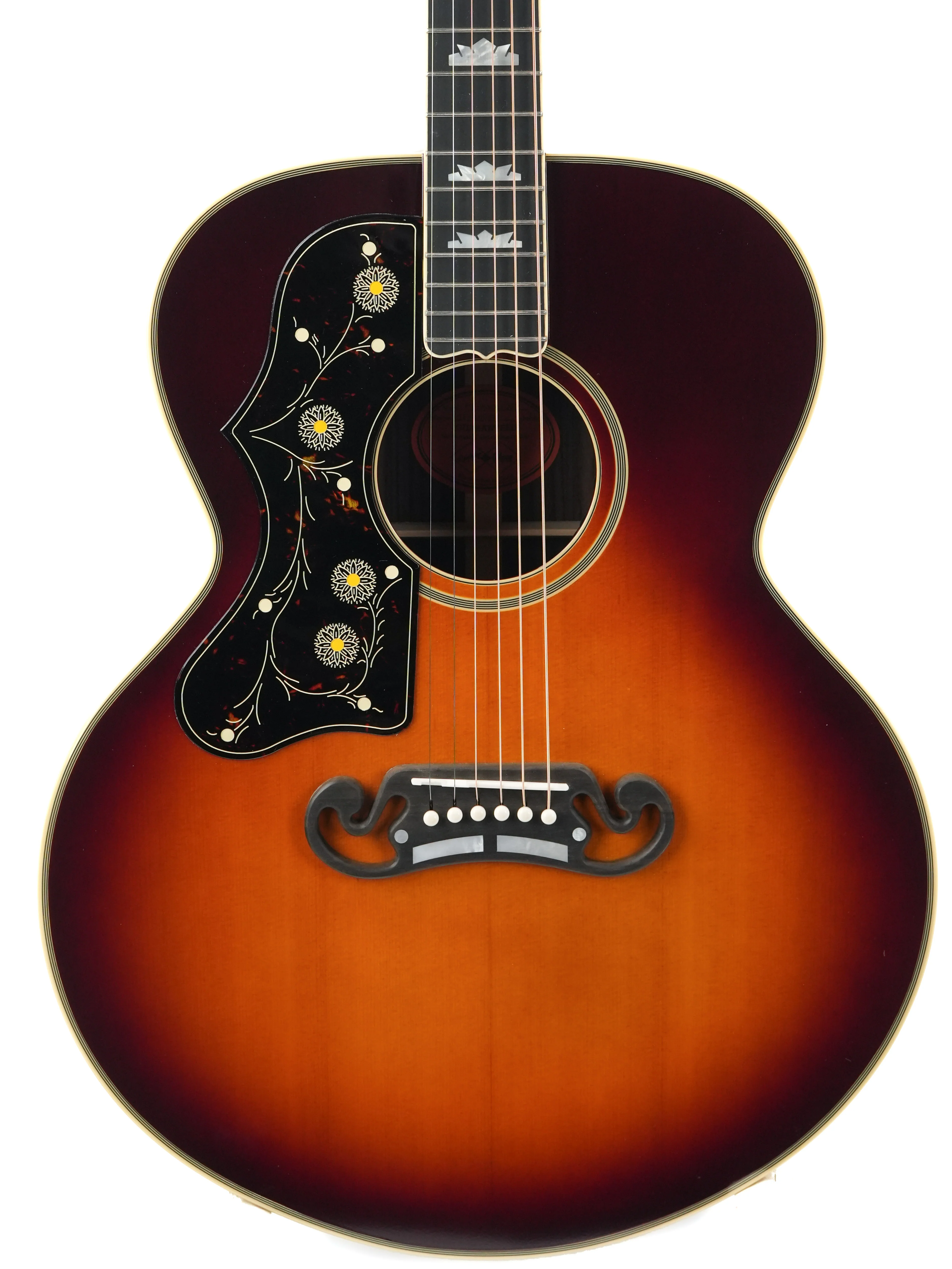 Epiphone Inspired by Gibson Custom Pre-War SJ200 Rosewood Reissue Vintage Sunburst Lefty - Image 5