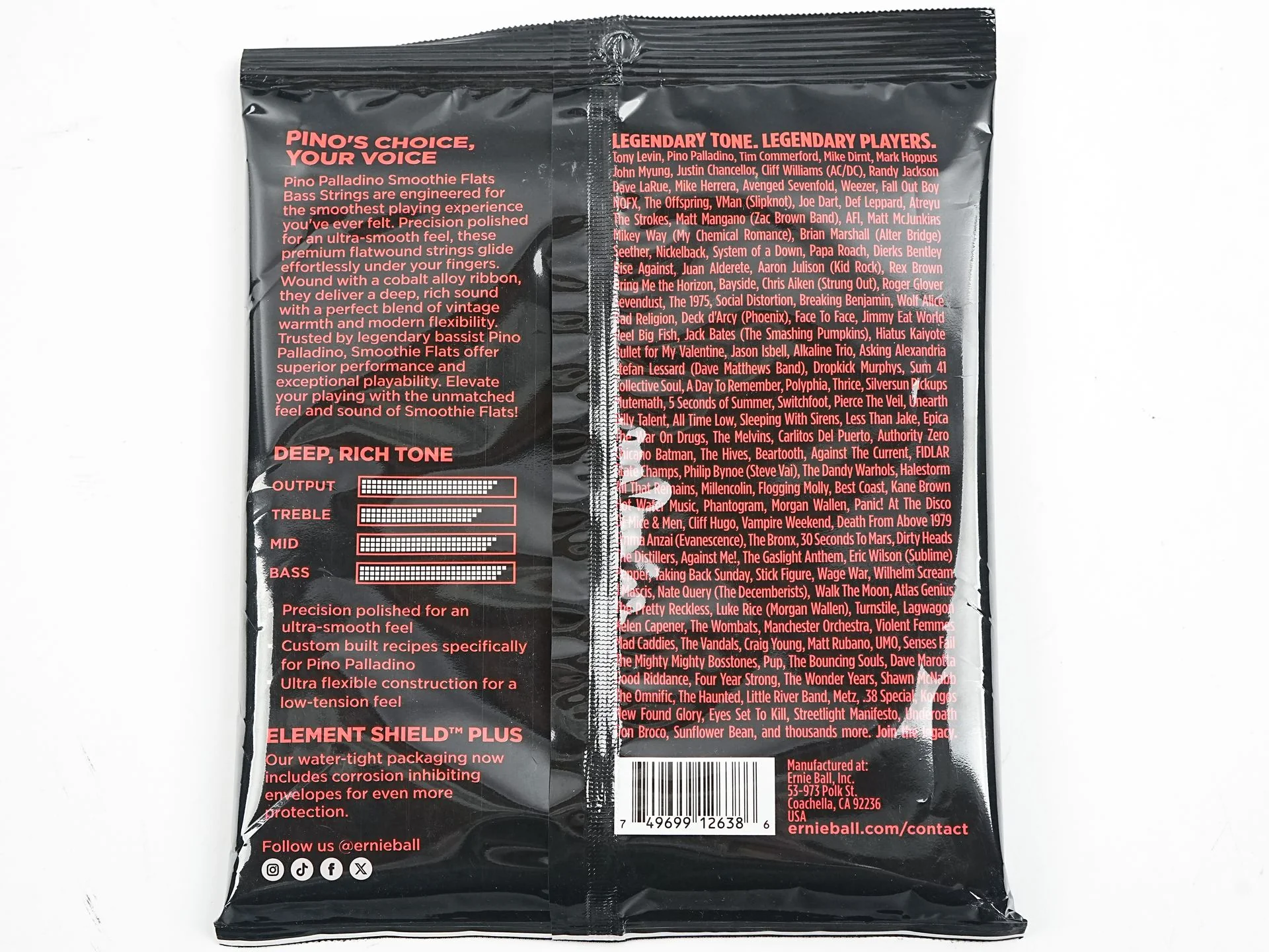 Ernie Ball 2749 Pino Palladino Flatwound Strings 43-108 - Image 3
