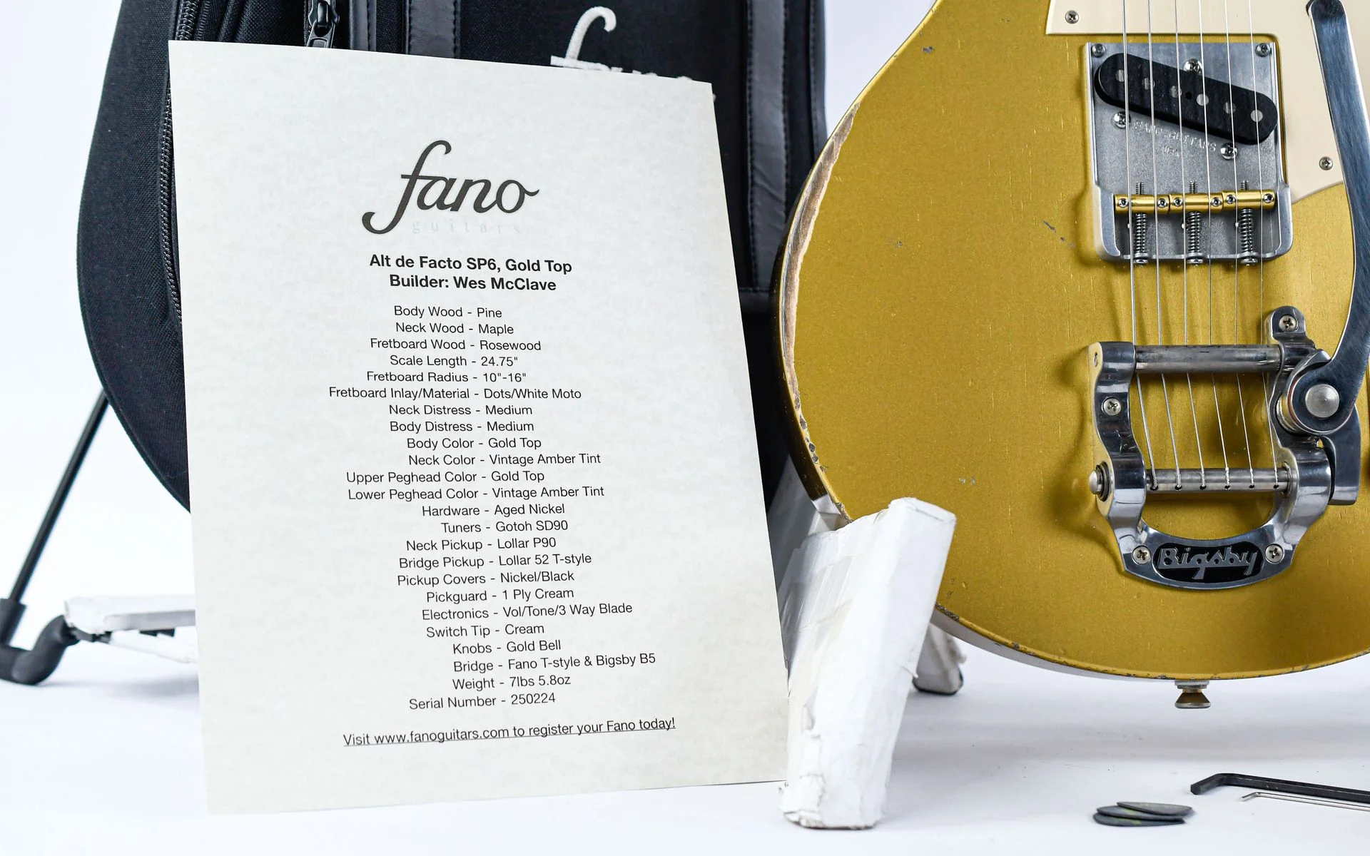Fano SP6 Alt de Facto Gold Top Relic - Image 13
