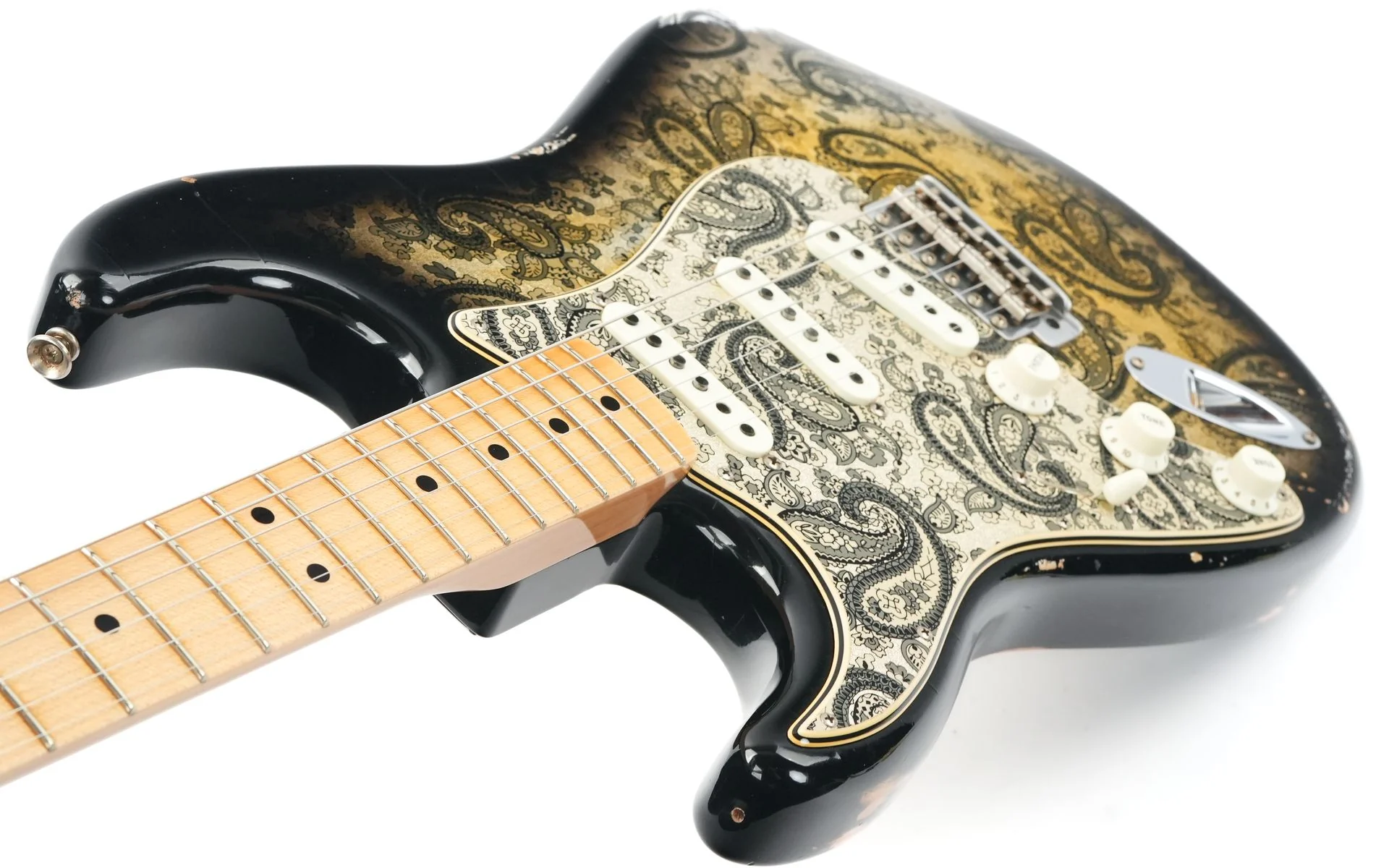 Fender 68 Stratocaster Custom Shop Ltd Black Paisley Relic Lefty 2019 - Image 10