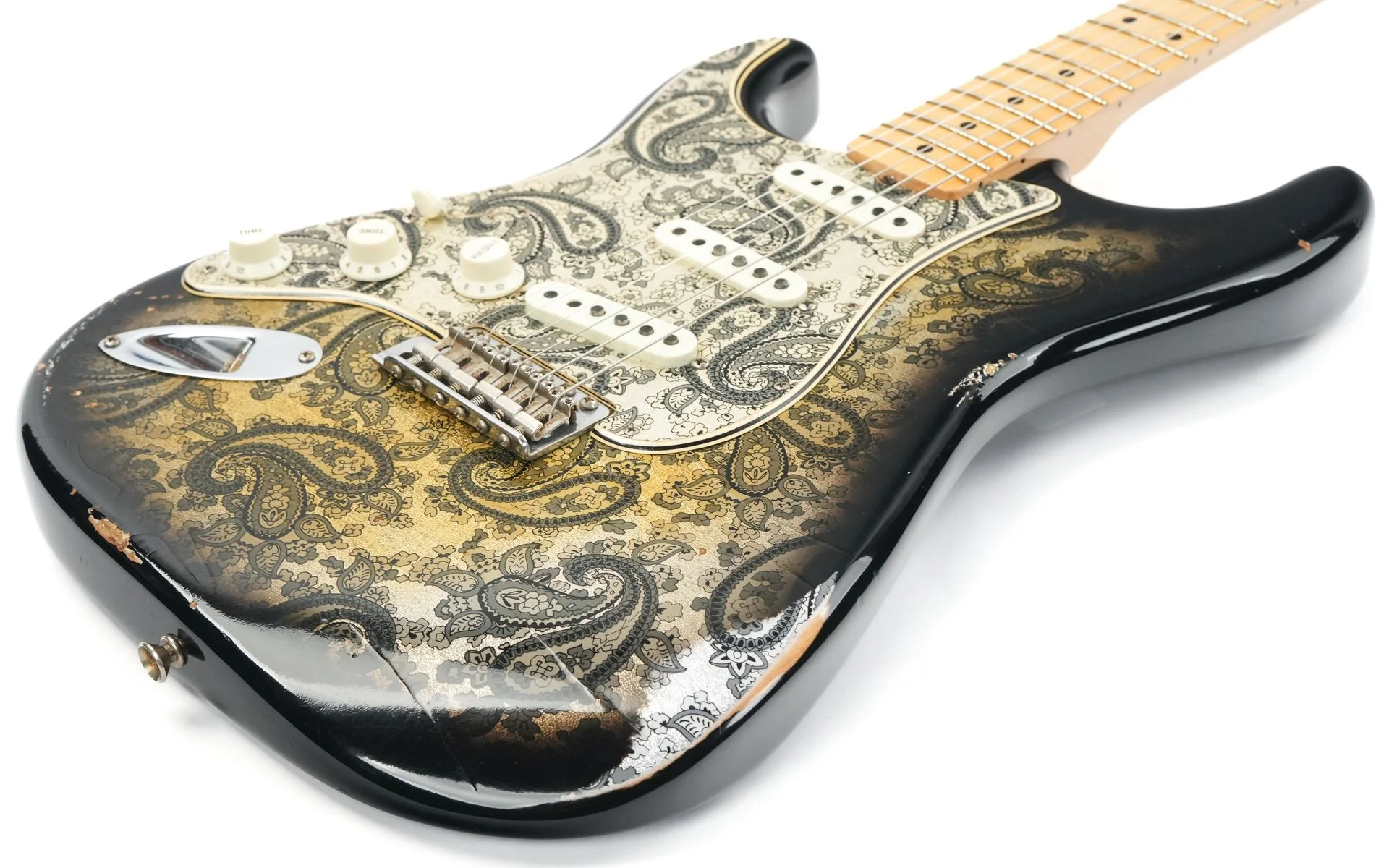 Fender 68 Stratocaster Custom Shop Ltd Black Paisley Relic Lefty 2019 - Image 11