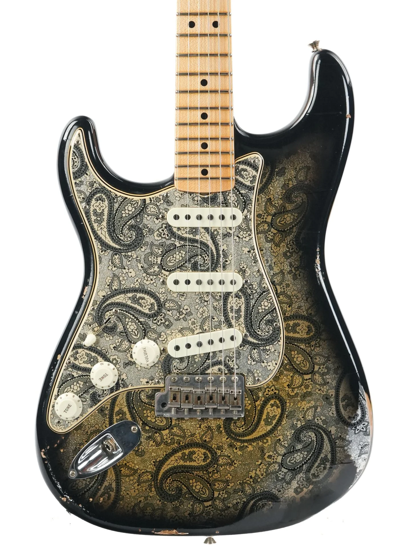 Fender 68 Stratocaster Custom Shop Ltd Black Paisley Relic Lefty 2019 - Image 5