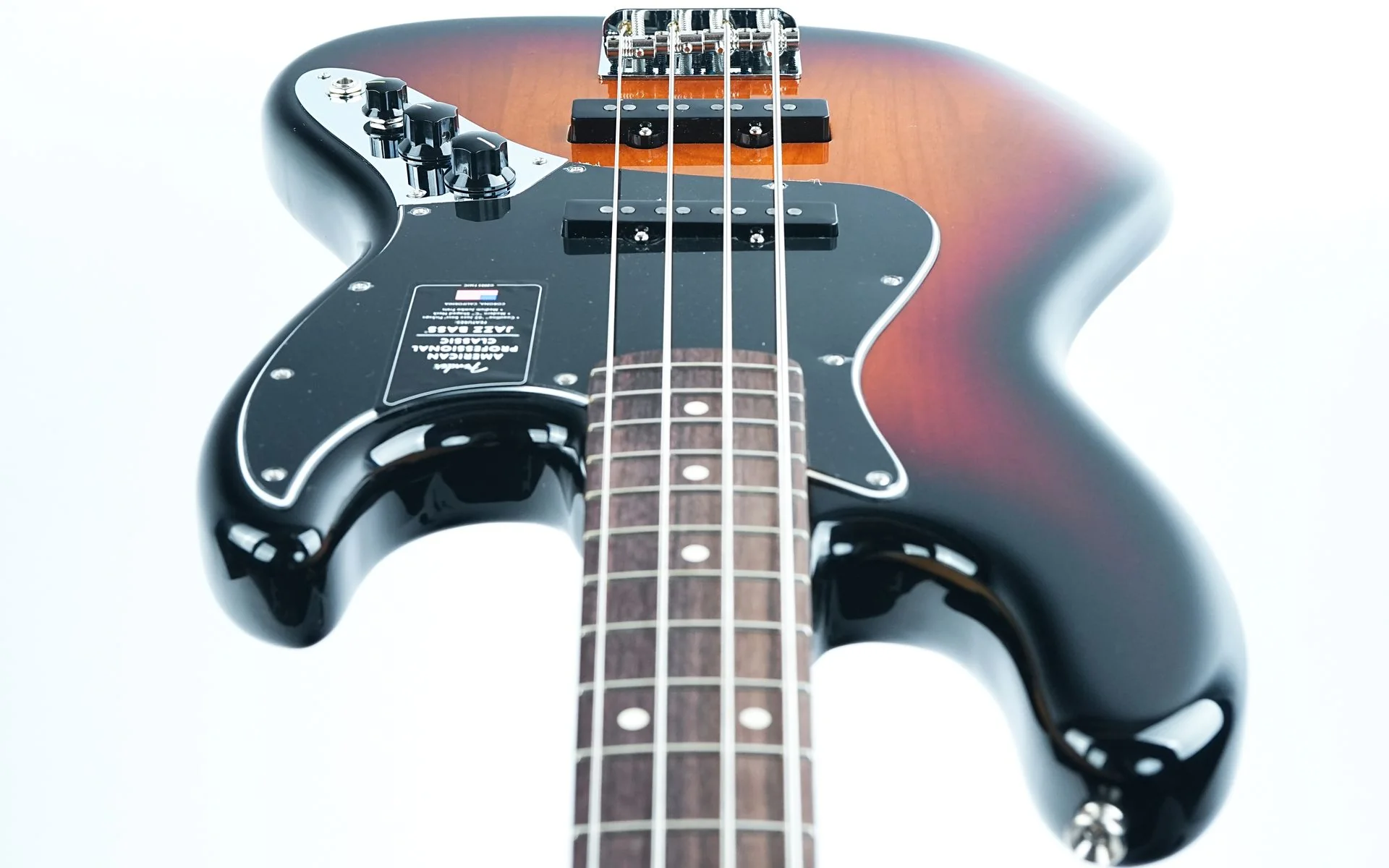 Fender American Professional Classic Jazz Bass 3 Color Sunburst - Image 12