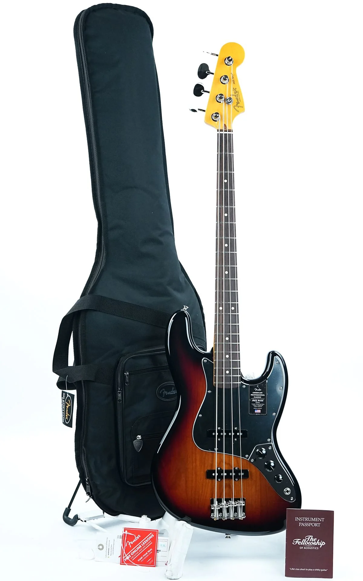 Fender American Professional Classic Jazz Bass 3 Color Sunburst - Image 3