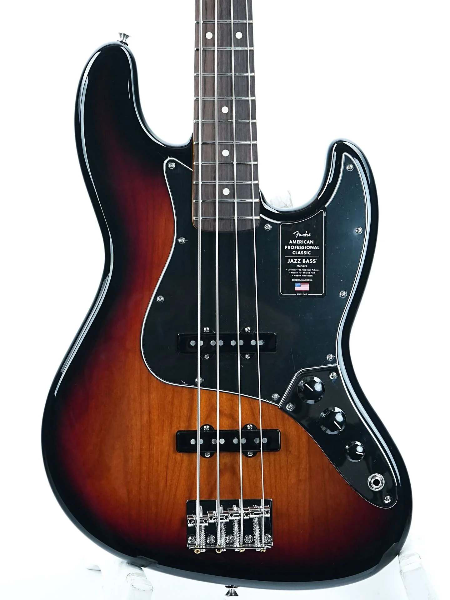 Fender American Professional Classic Jazz Bass 3 Color Sunburst - Image 5