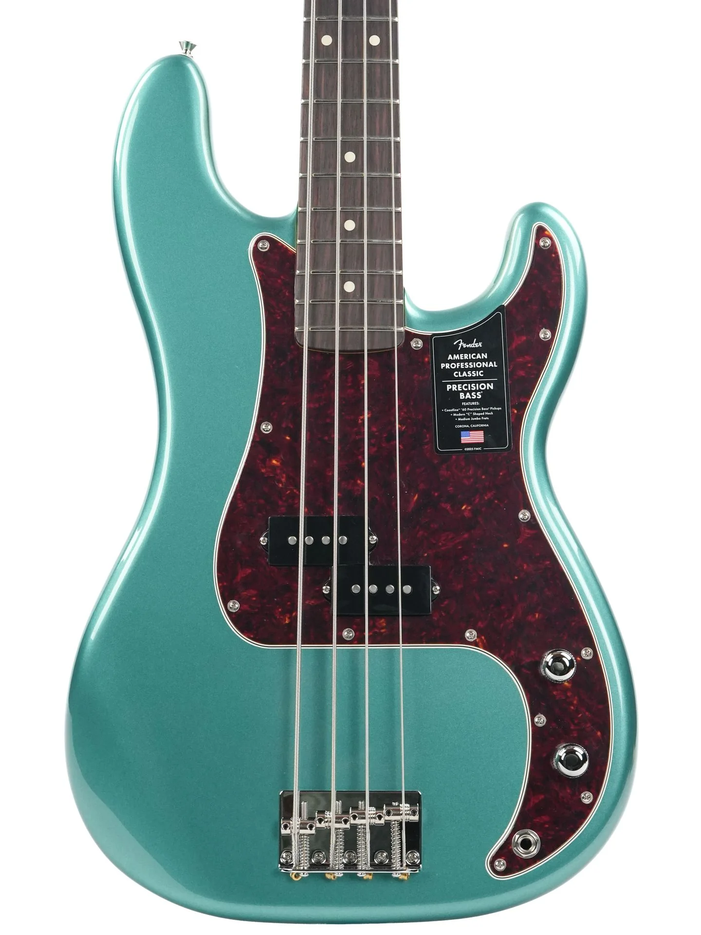 Fender American Professional Classic Precision Bass Faded Sherwood Green - Image 5