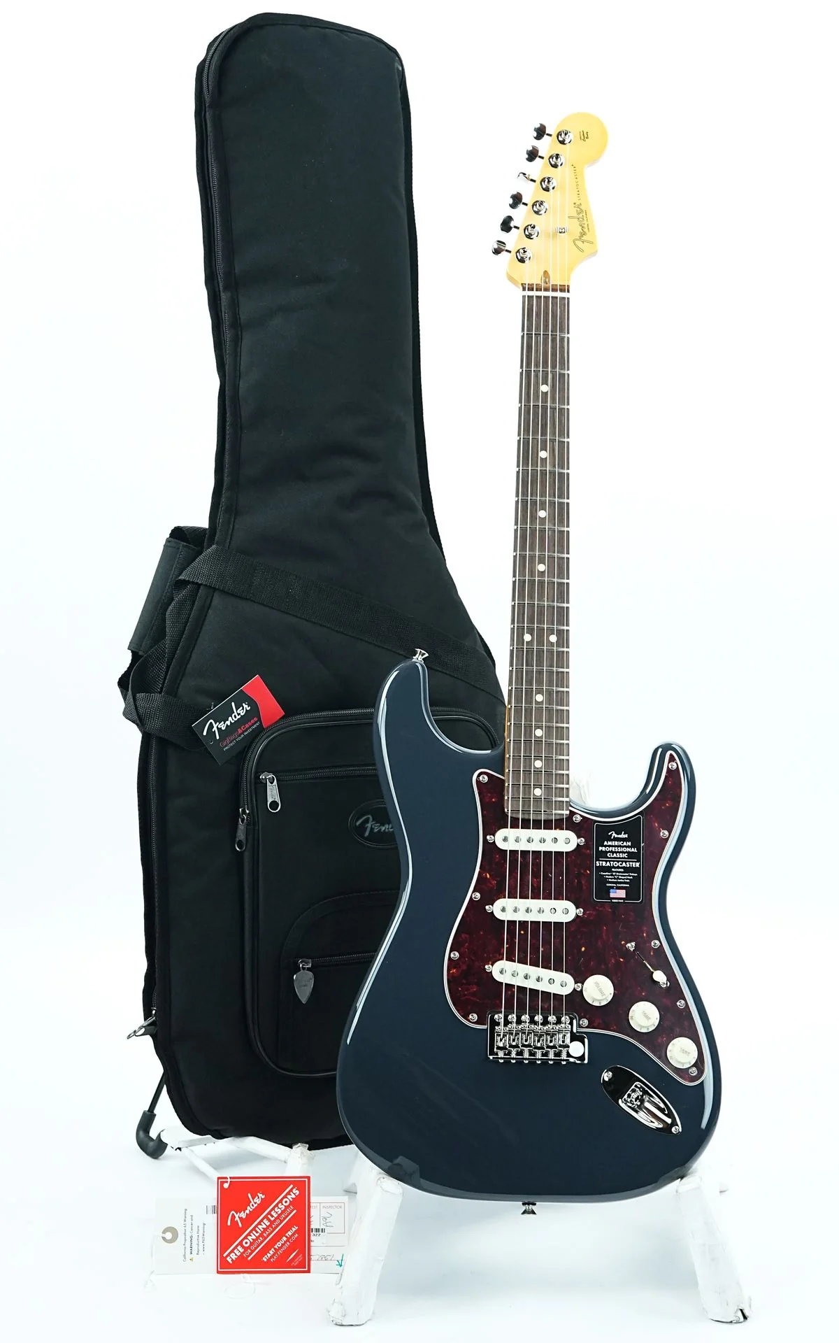 Fender American Professional Classic Stratocaster Faded Black - Image 3