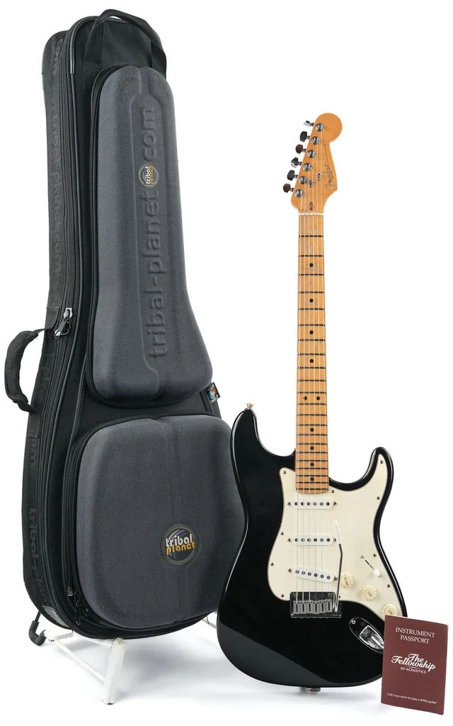 Fender American Standard Stratocaster Black 1996 - Image 3