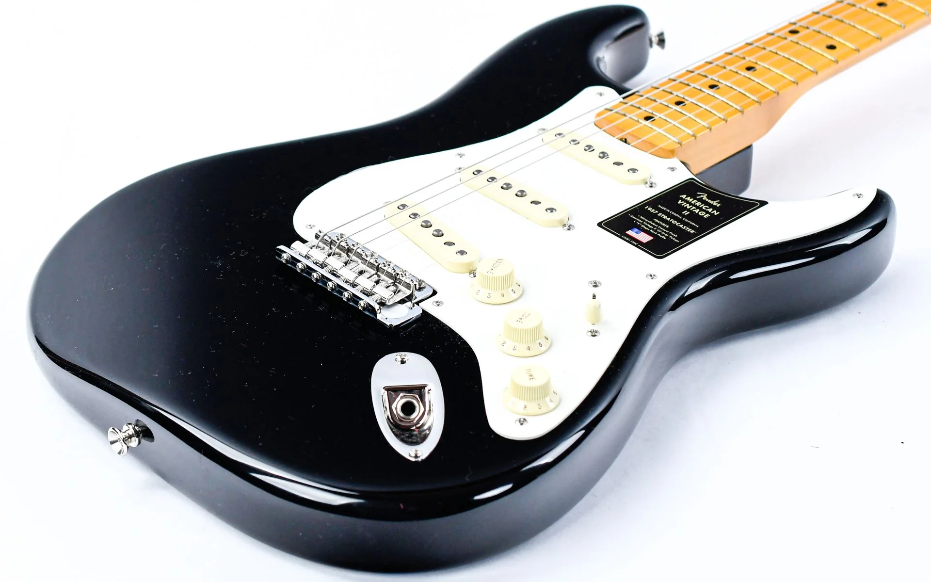Fender American Vintage II 1957 Stratocaster Black - Image 11