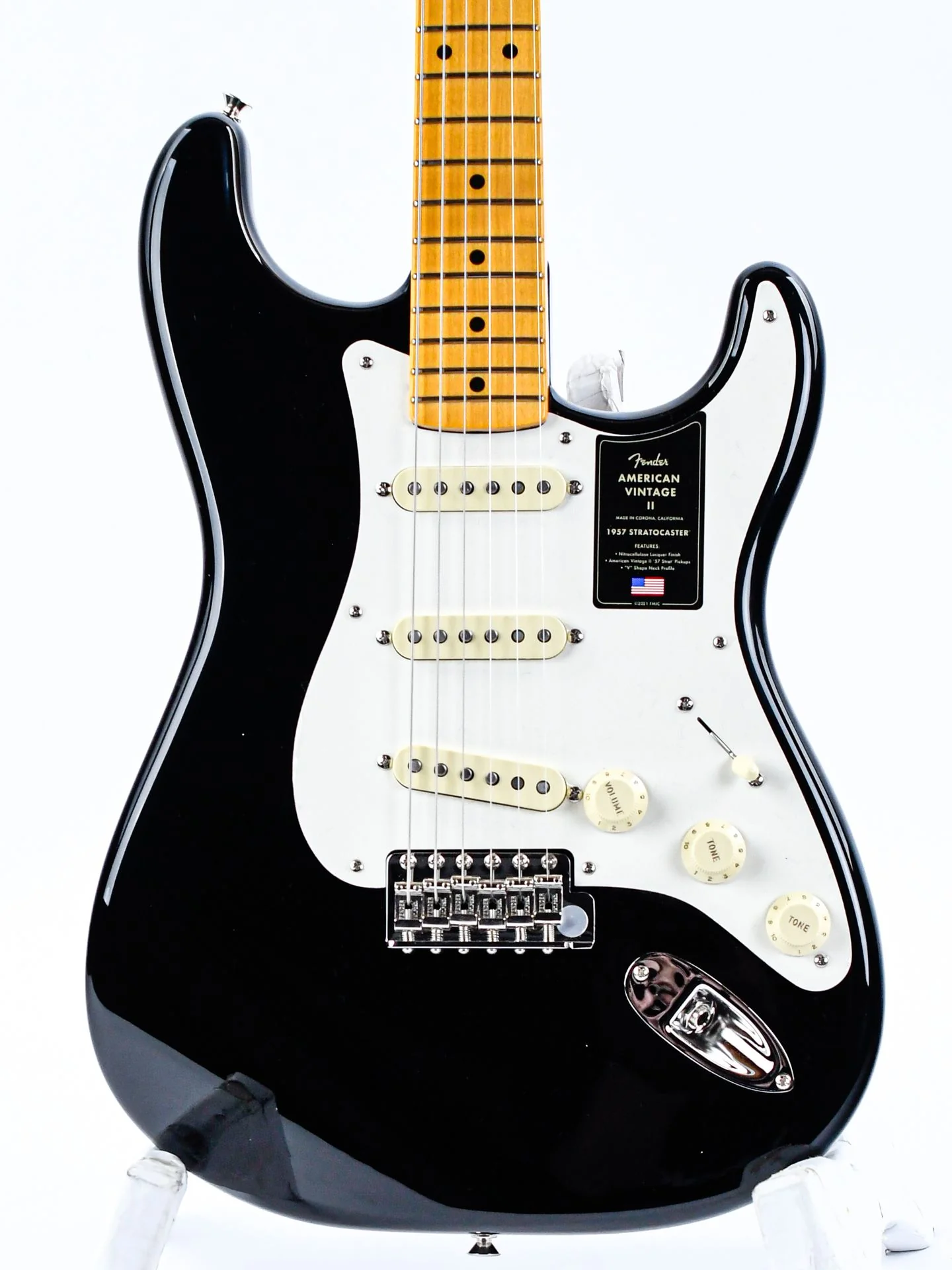 Fender American Vintage II 1957 Stratocaster Black - Image 5