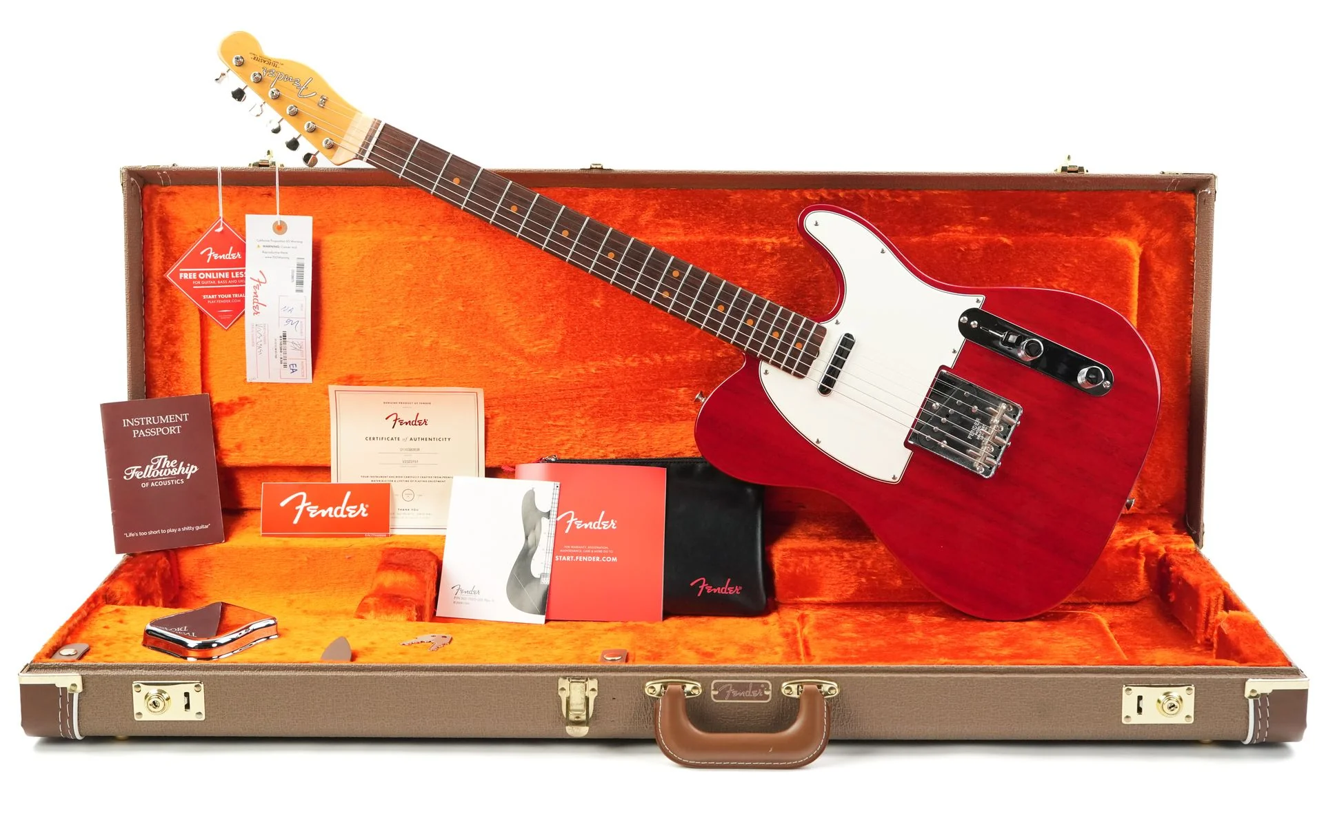 Fender American Vintage II 1963 Telecaster Crimson Red Transparent 2023 - Image 3