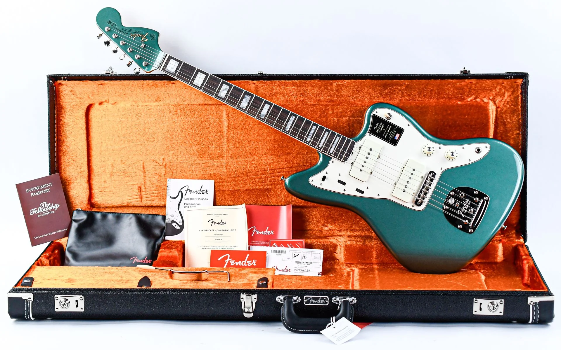 Fender American Vintage II 1966 Jazzmaster Sherwood Green Metallic - Image 3