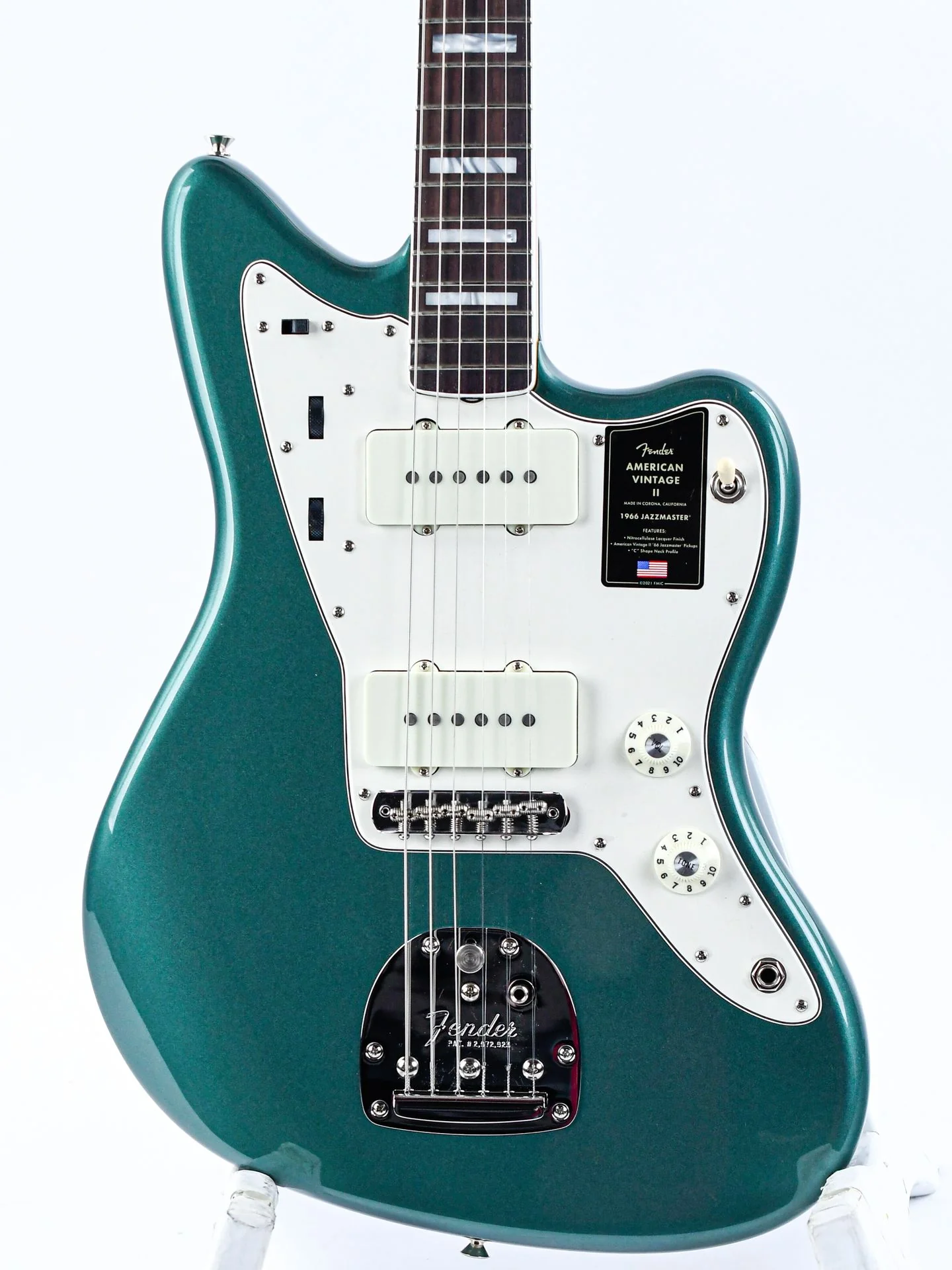 Fender American Vintage II 1966 Jazzmaster Sherwood Green Metallic - Image 5
