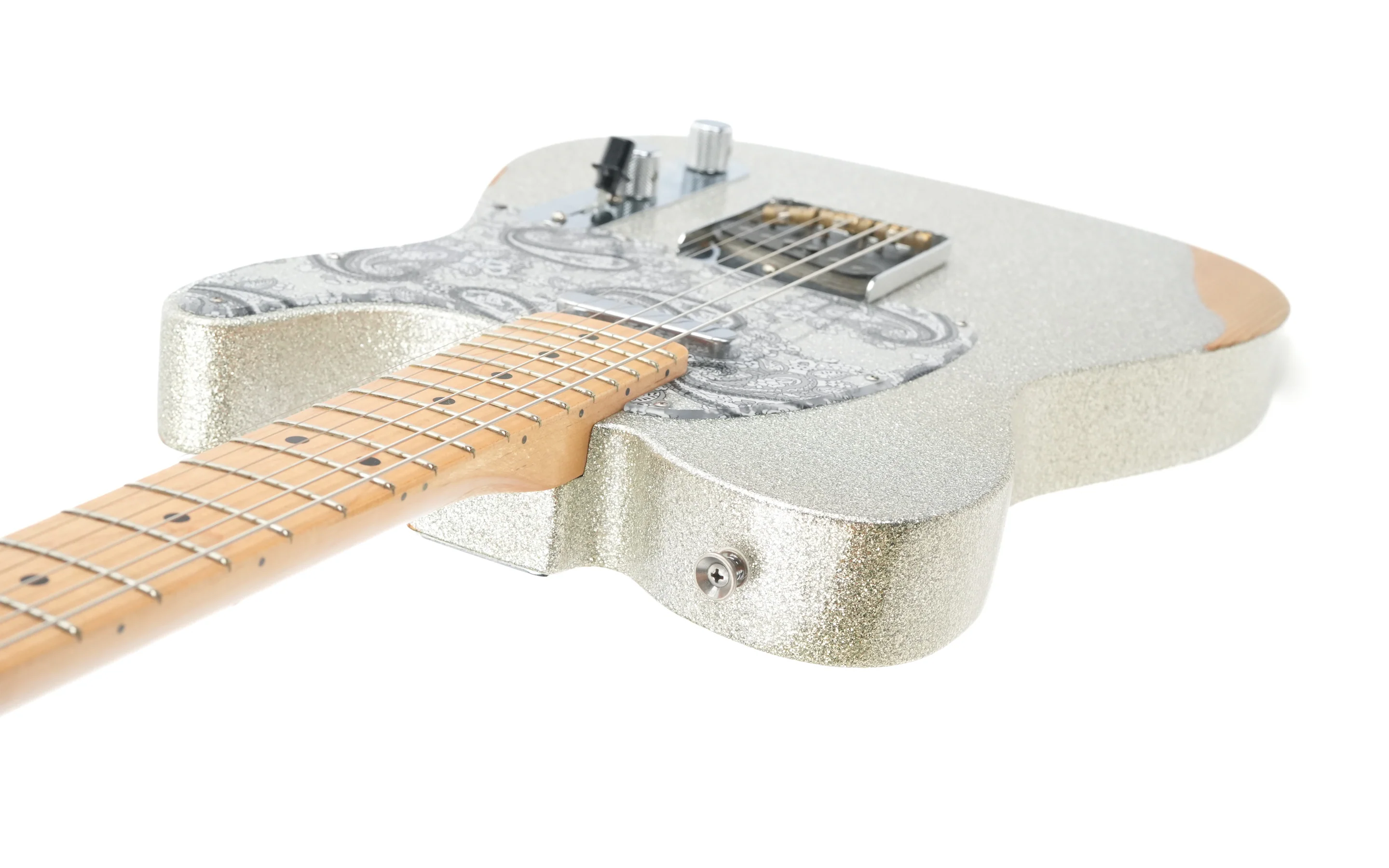 Fender Brad Paisley Road Worn Telecaster Silver Sparkle 2017 - Image 10