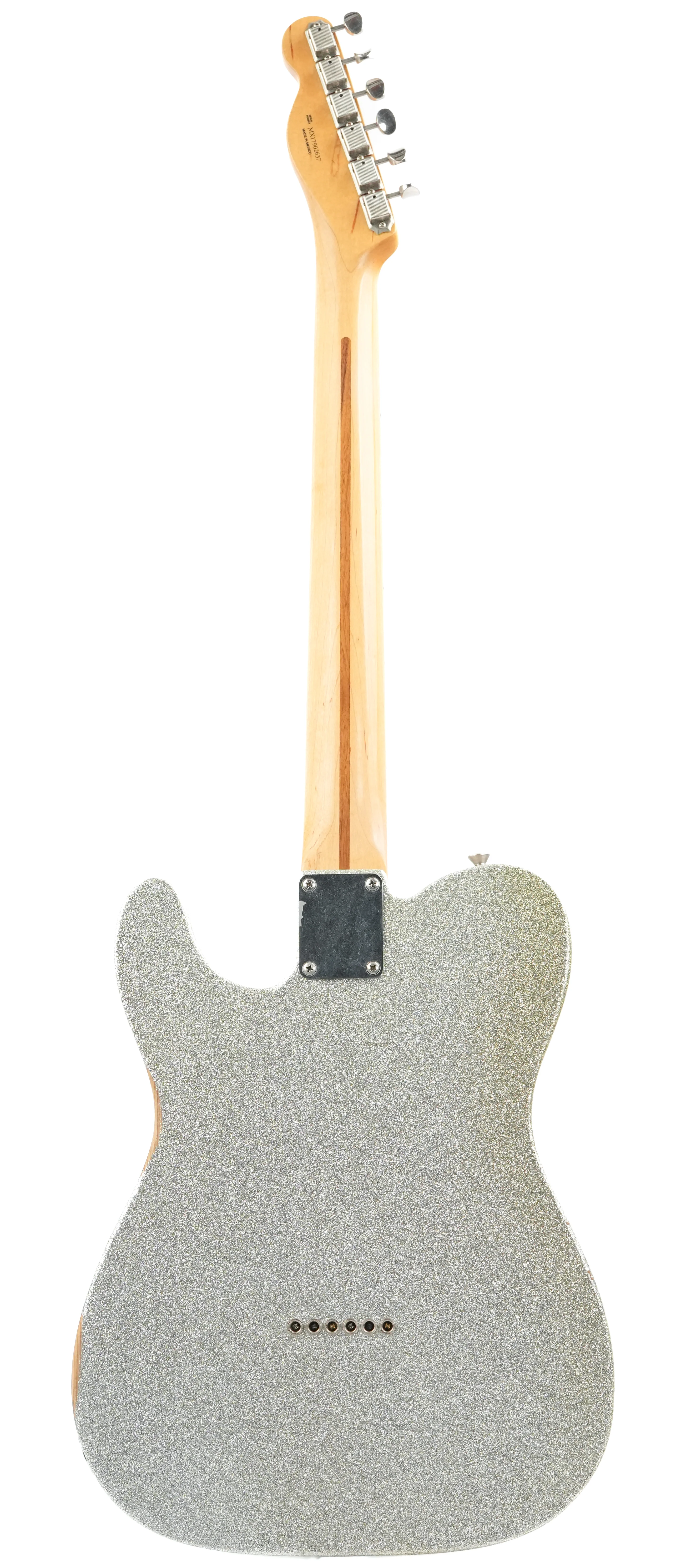 Fender Brad Paisley Road Worn Telecaster Silver Sparkle 2017 - Image 4