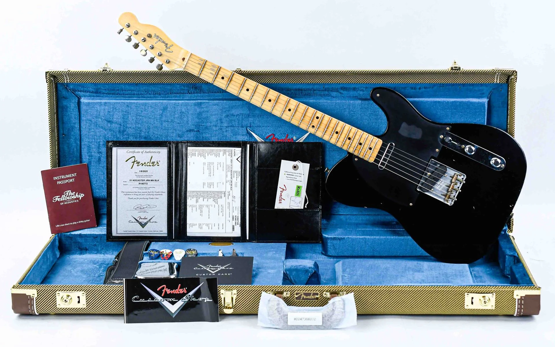 Fender Custom Shop 1951 Nocaster Black Journeyman Relic - Image 3