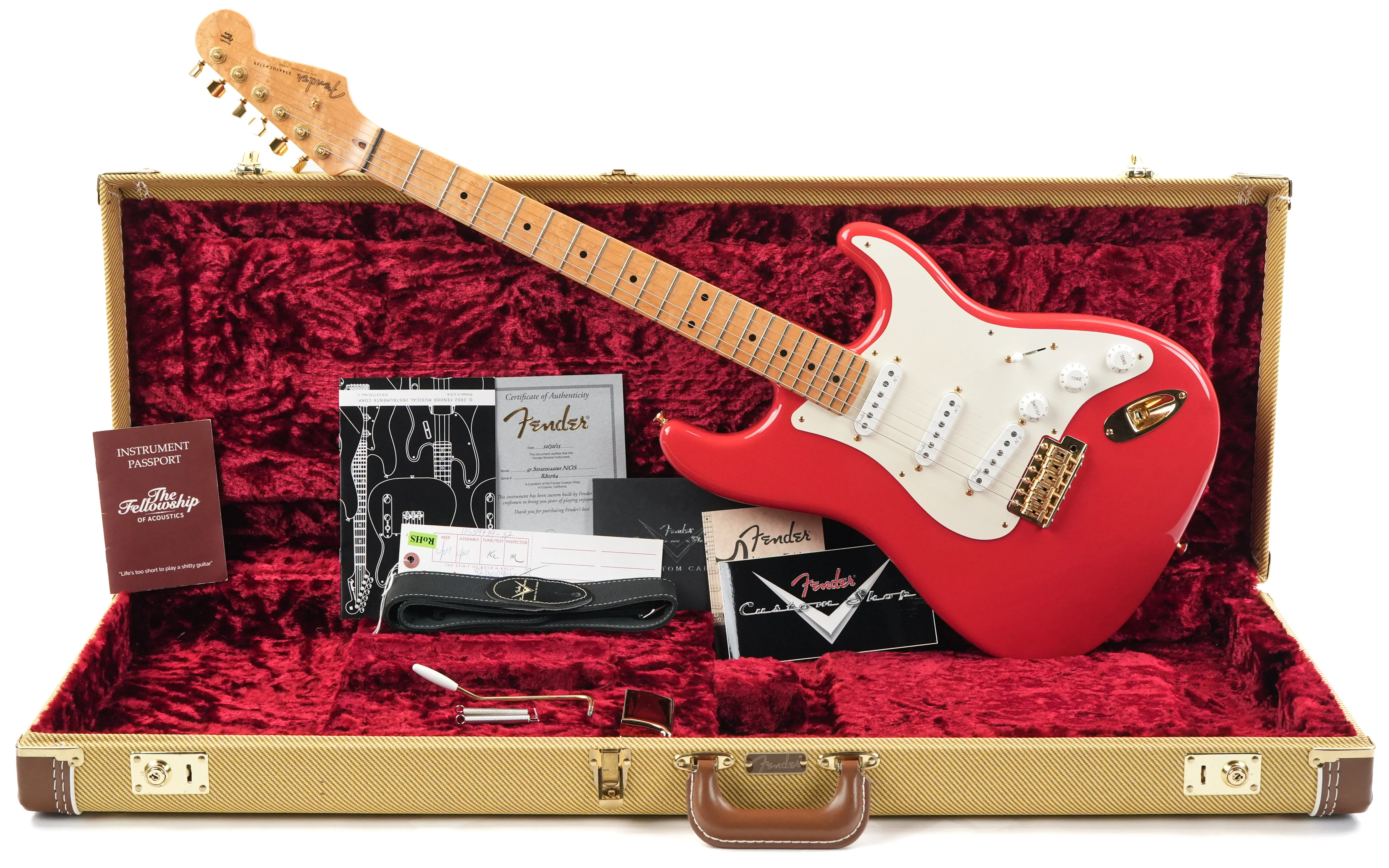 Fender Custom Shop 1957 Stratocaster Fiesta Red 2015 - Image 3