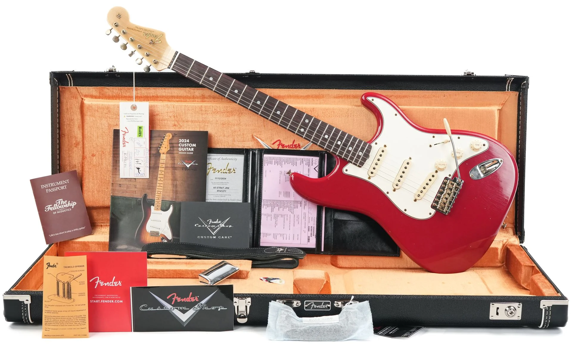 Fender Custom Shop 1965 Stratocaster Dakota Red Journeyman Relic - Image 3