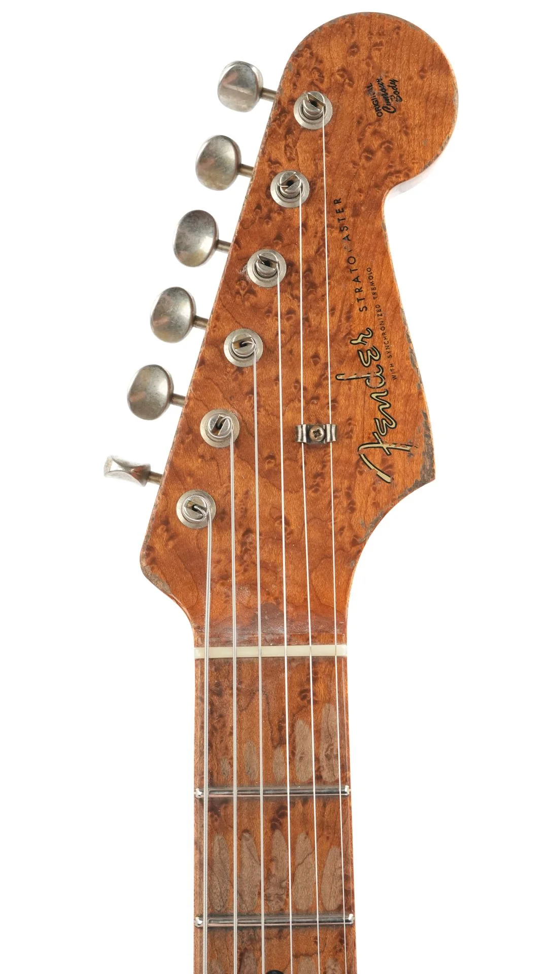 Fender Custom Shop 50's Stratocaster Dennis Galuszka Masterbuilt Black over Violin Burst Heavy Relic - Image 2