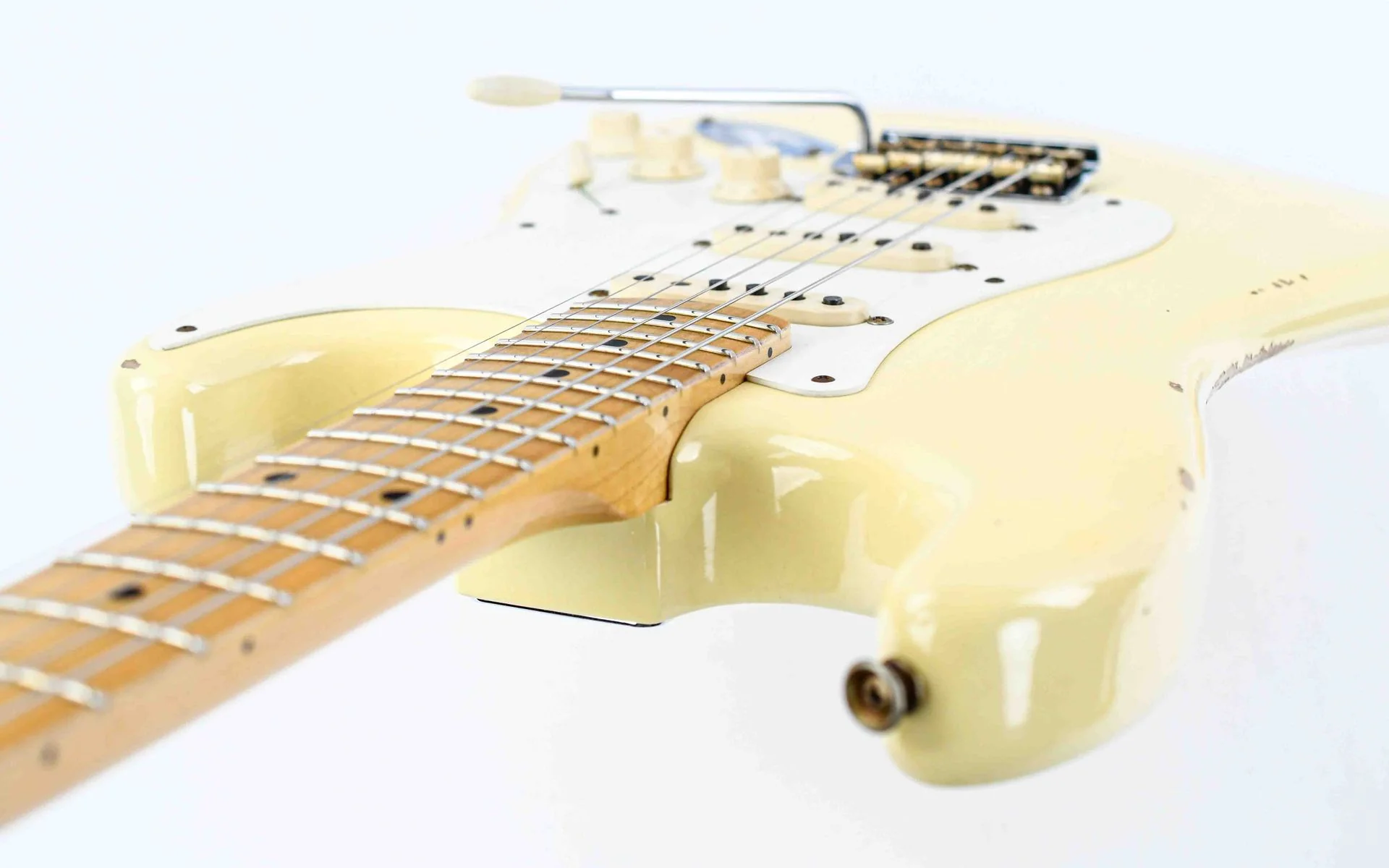Fender Custom Shop 55 Stratocaster Relic Aged Vintage White - Image 10