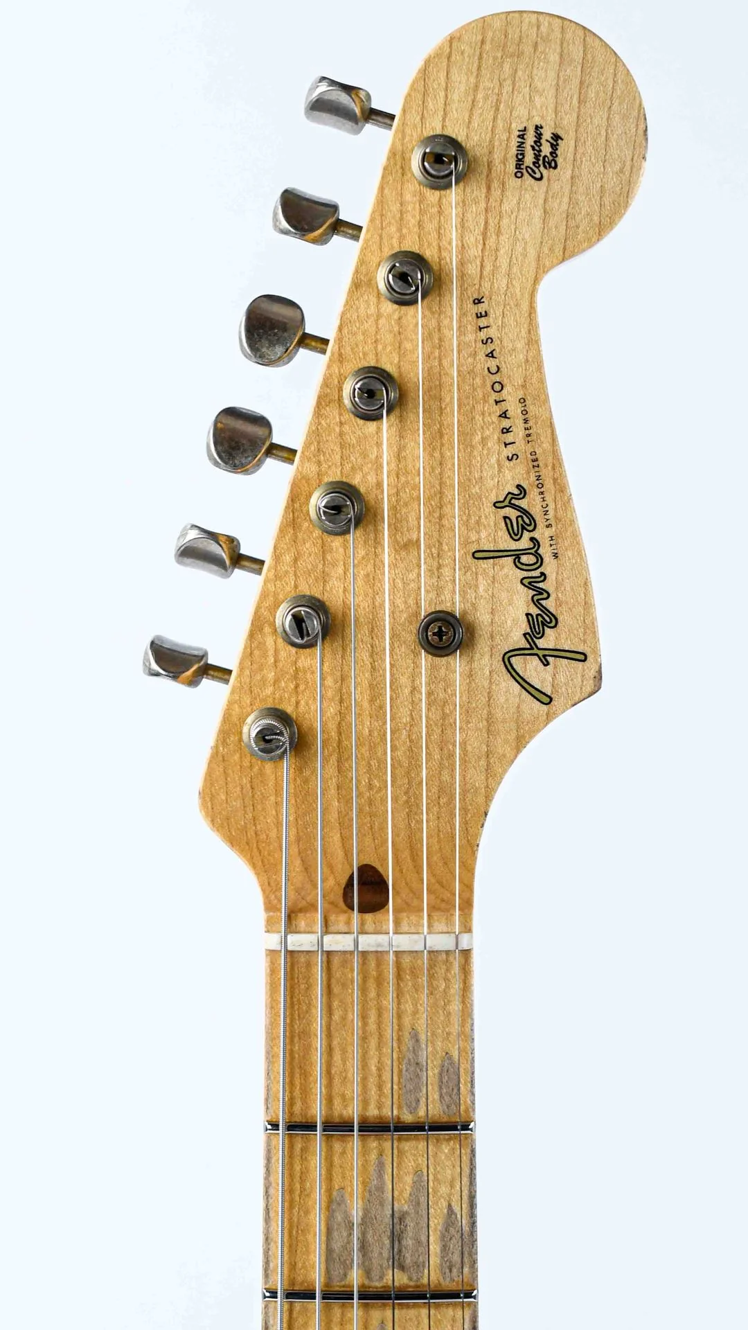 Fender Custom Shop 55 Stratocaster Relic Aged Vintage White - Image 2