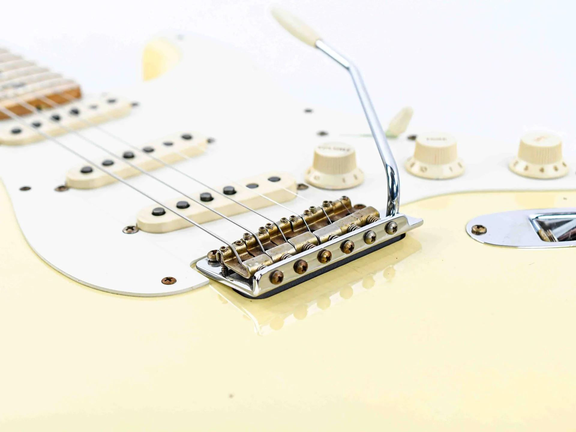 Fender Custom Shop 55 Stratocaster Relic Aged Vintage White - Image 7