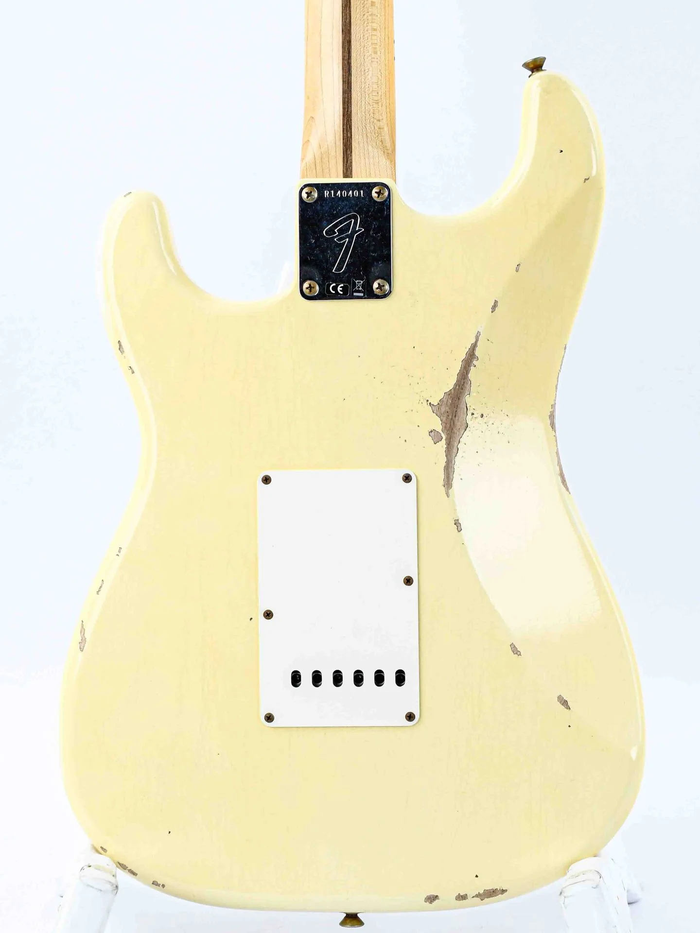 Fender Custom Shop 55 Stratocaster Relic Aged Vintage White - Image 8