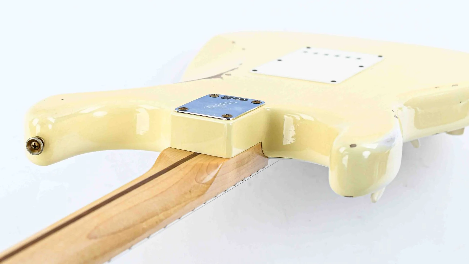 Fender Custom Shop 55 Stratocaster Relic Aged Vintage White - Image 9