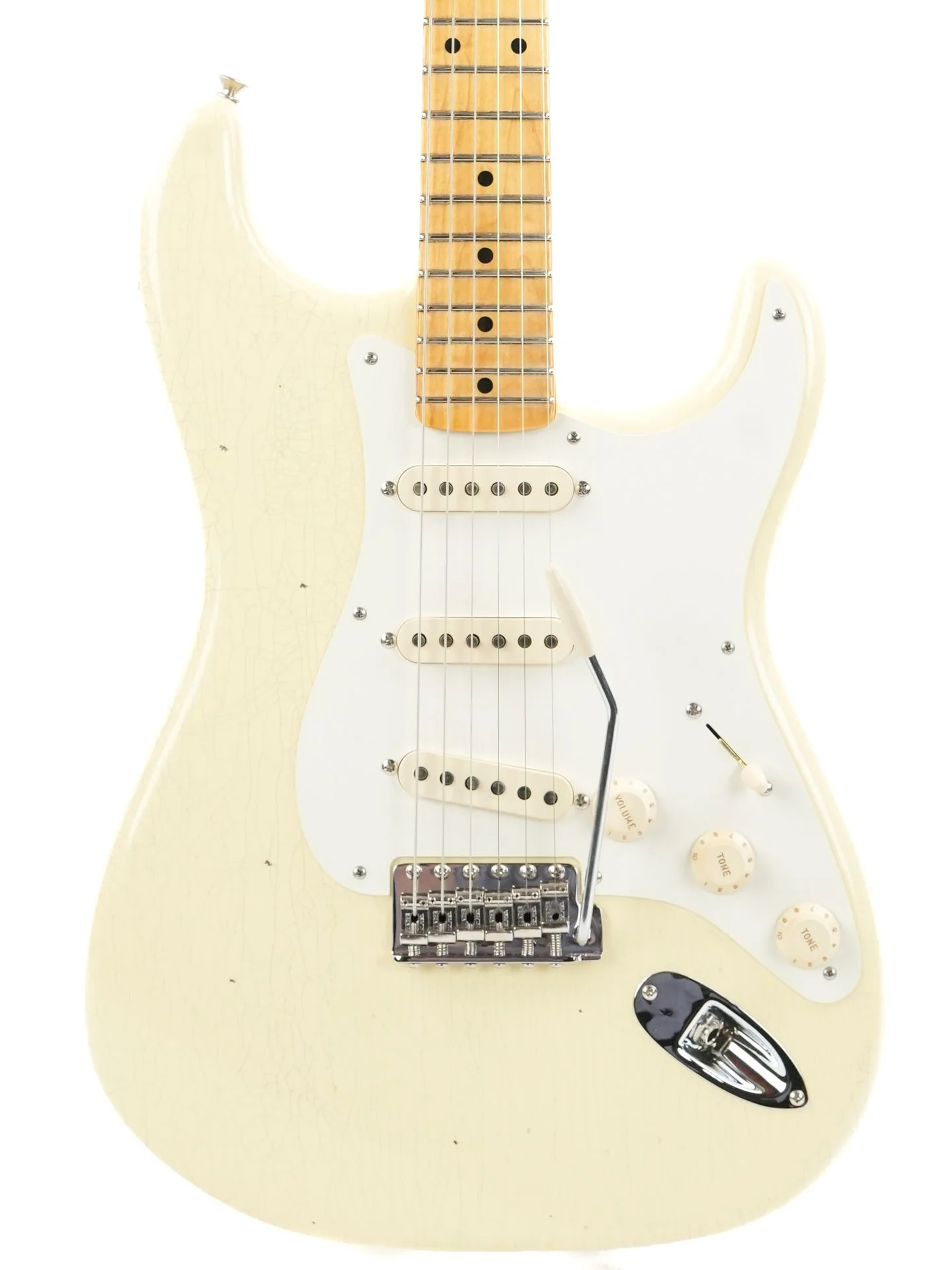 Fender Custom Shop '55 Stratocaster Vintage White Journeyman - Image 5