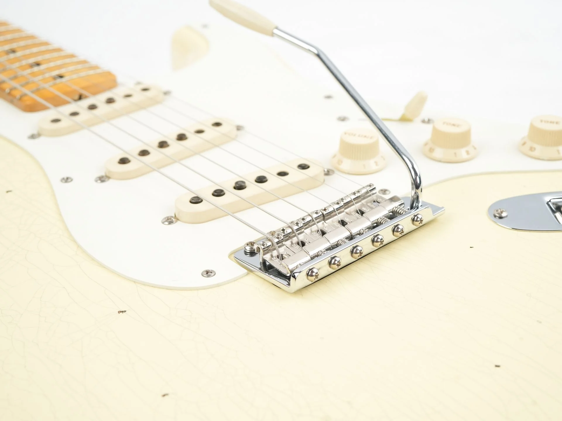 Fender Custom Shop '55 Stratocaster Vintage White Journeyman - Image 7