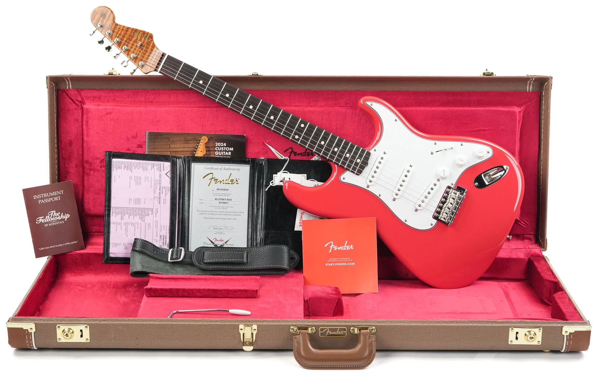 Fender Custom Shop '60 Stratocaster Fiesta Red NOS 2024 - Image 3