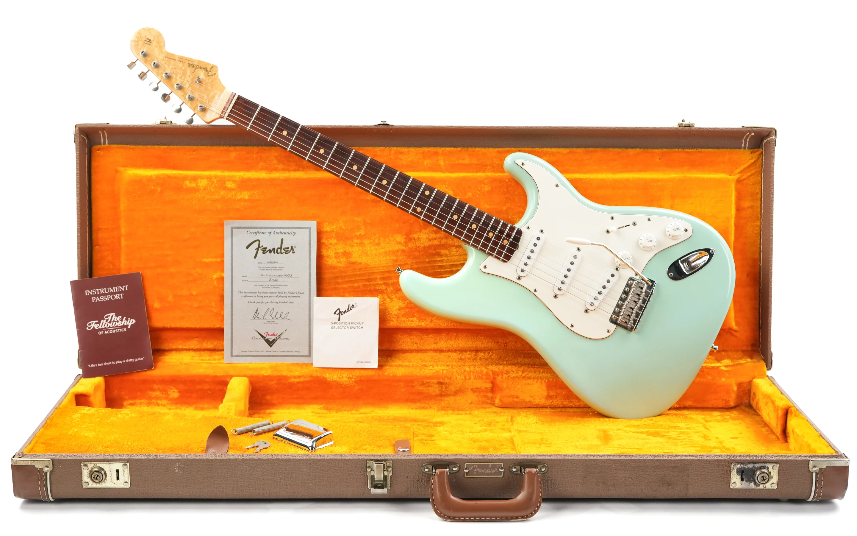Fender Custom Shop '60 Stratocaster NOS Daphne Blue 2000 - Image 3