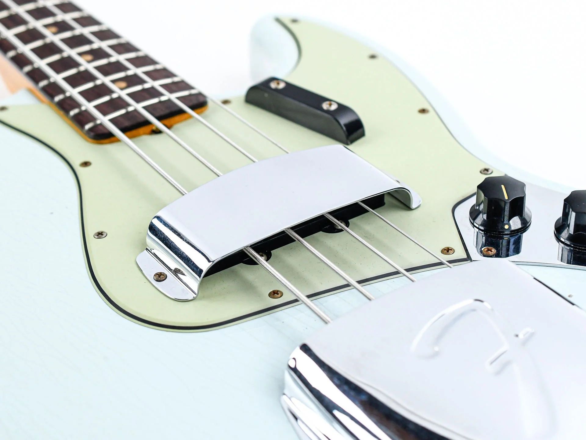 Fender Custom Shop 63 Jazz Bass Journeyman Faded Aged Sonic Blue - Image 11