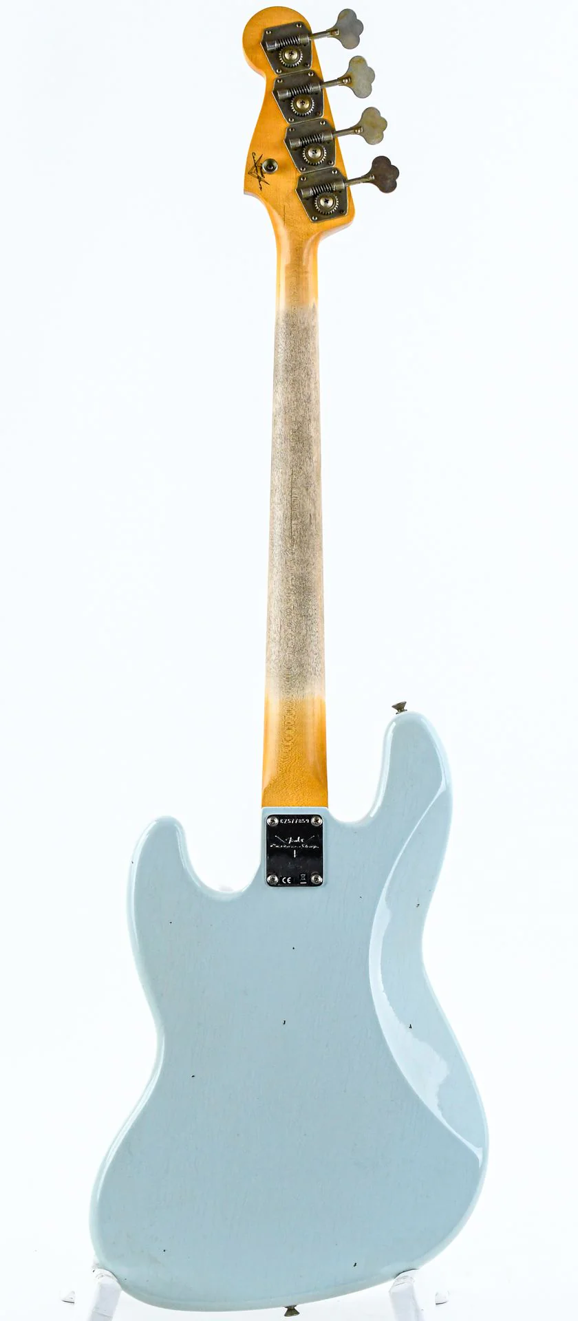 Fender Custom Shop 63 Jazz Bass Journeyman Faded Aged Sonic Blue - Image 4