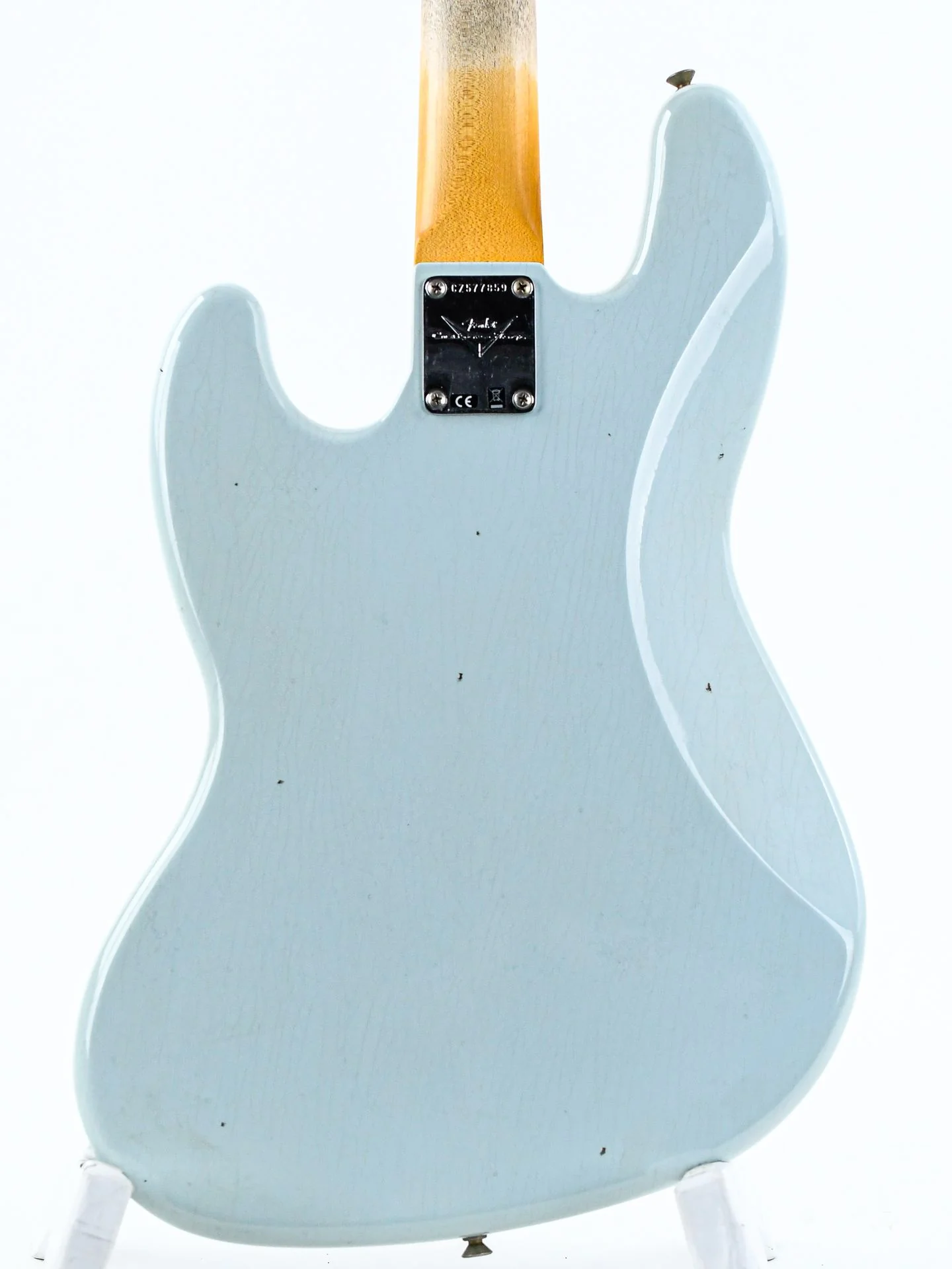 Fender Custom Shop 63 Jazz Bass Journeyman Faded Aged Sonic Blue - Image 8