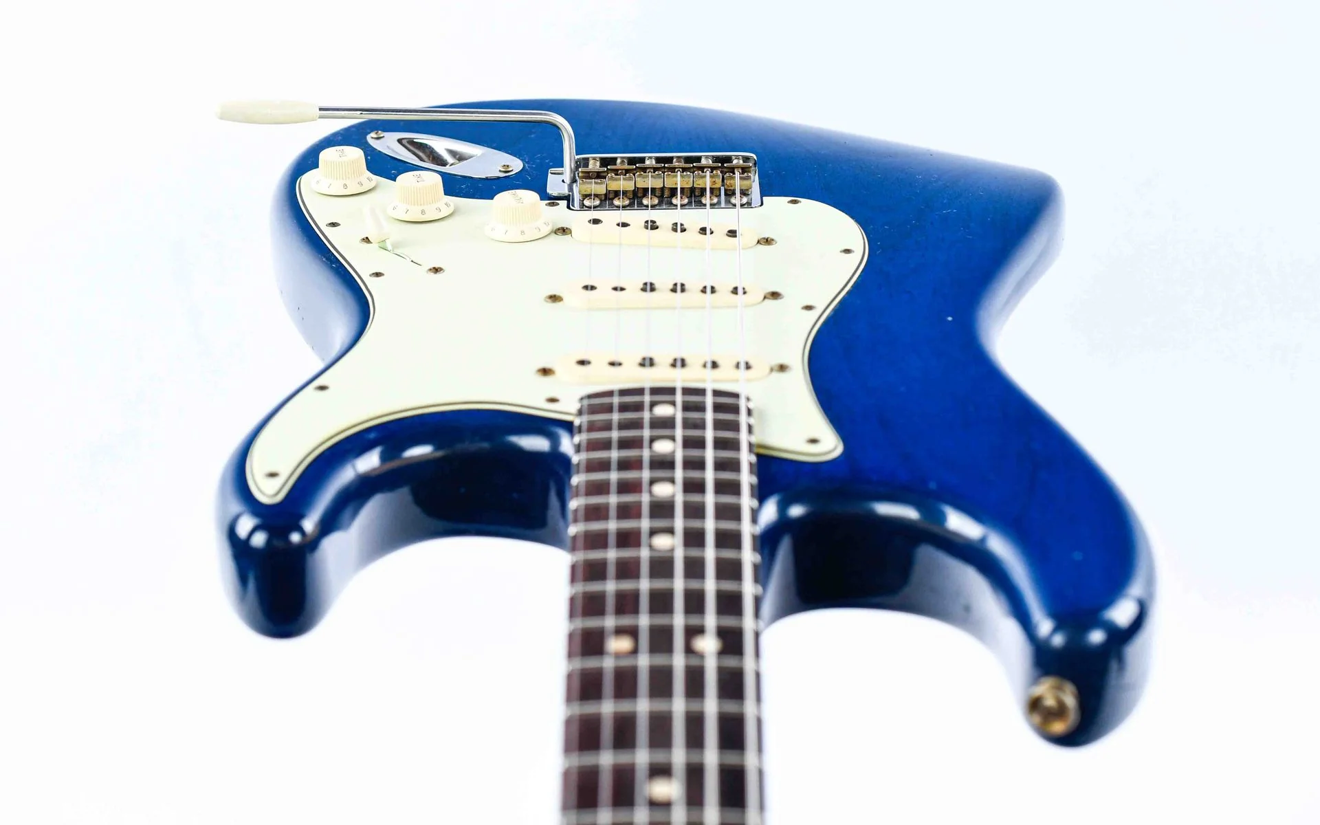 Fender Custom Shop 63 Stratocaster Journeyman Sapphire Blue Transparent - Image 12