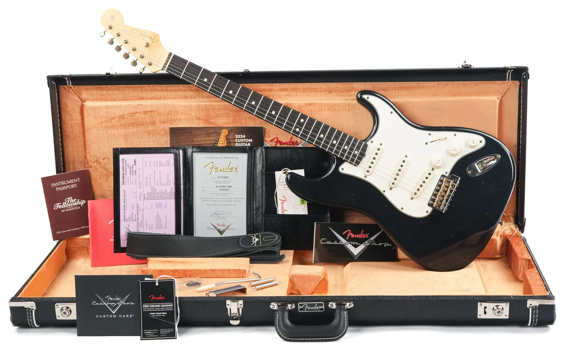 Fender Custom Shop 63 Stratocaster Mercedes Blue Journeyman Relic - Image 3