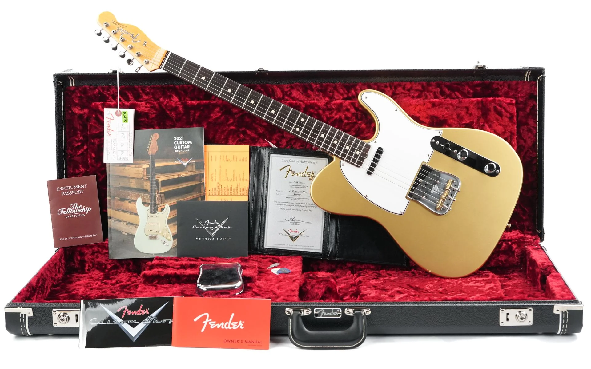 Fender Custom Shop 63 Telecaster Aztec Gold NOS 2021 - Image 3