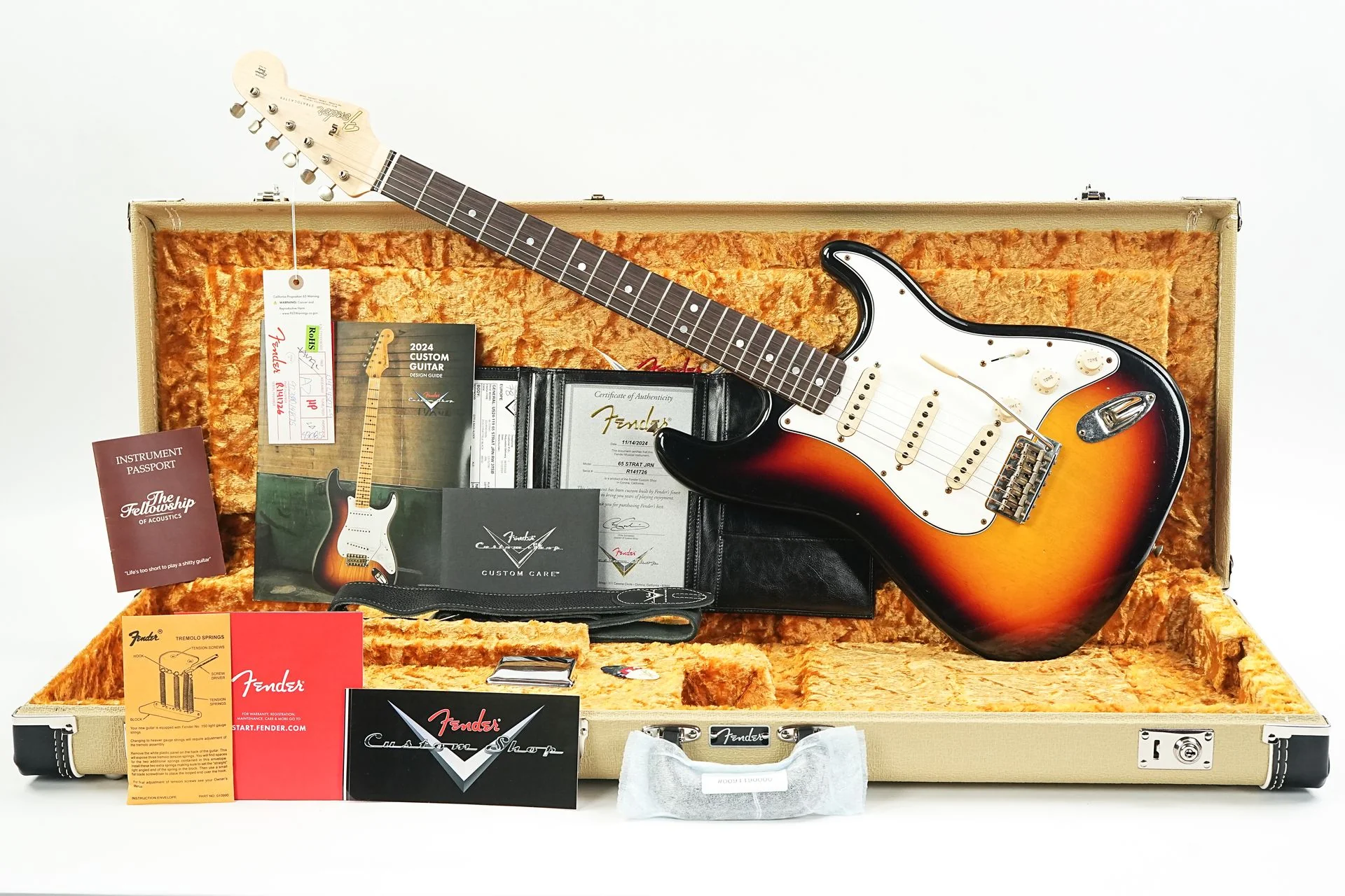 Fender Custom Shop 65 Stratocaster Sunburst Journeyman Relic - Image 3