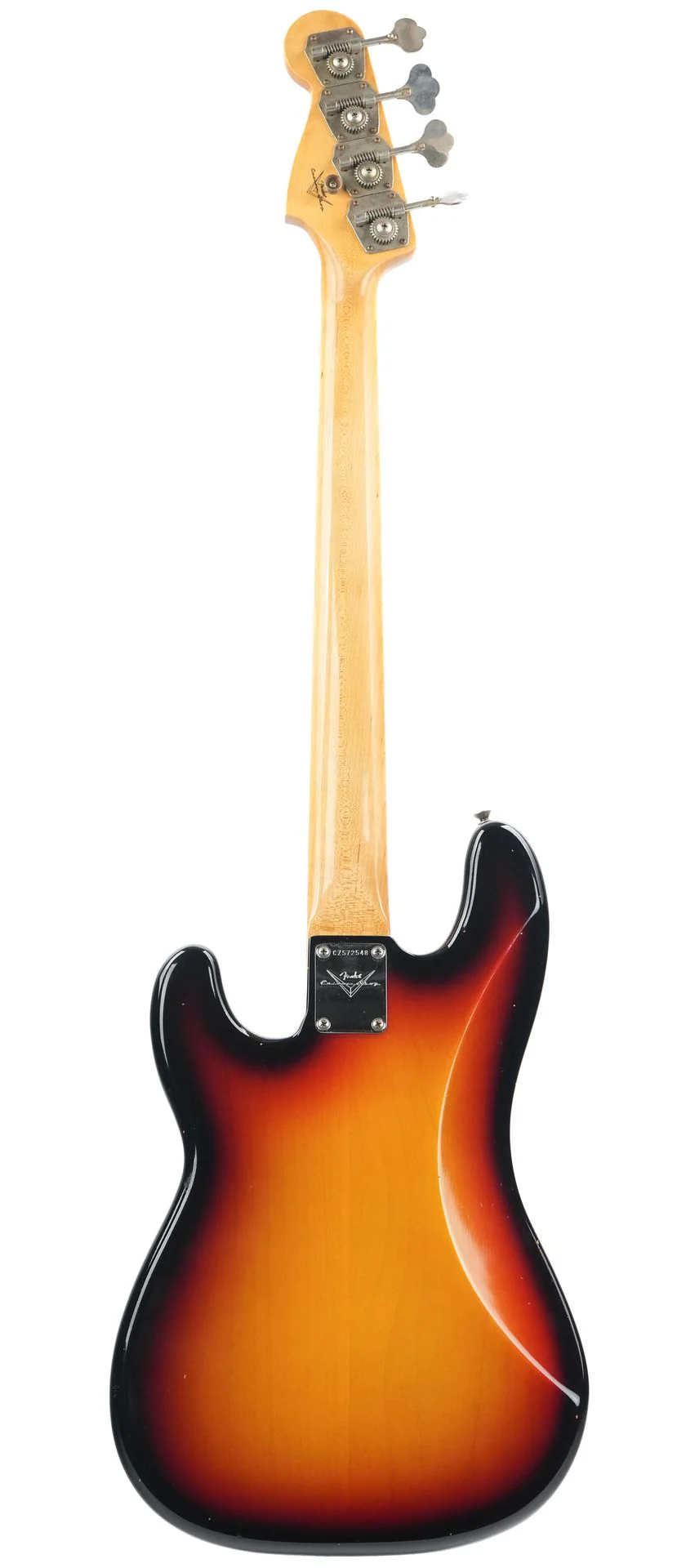 Fender Custom Shop 66 Precision bass Journeyman Bleached 3 Tone Sunburst 2023 - Image 4