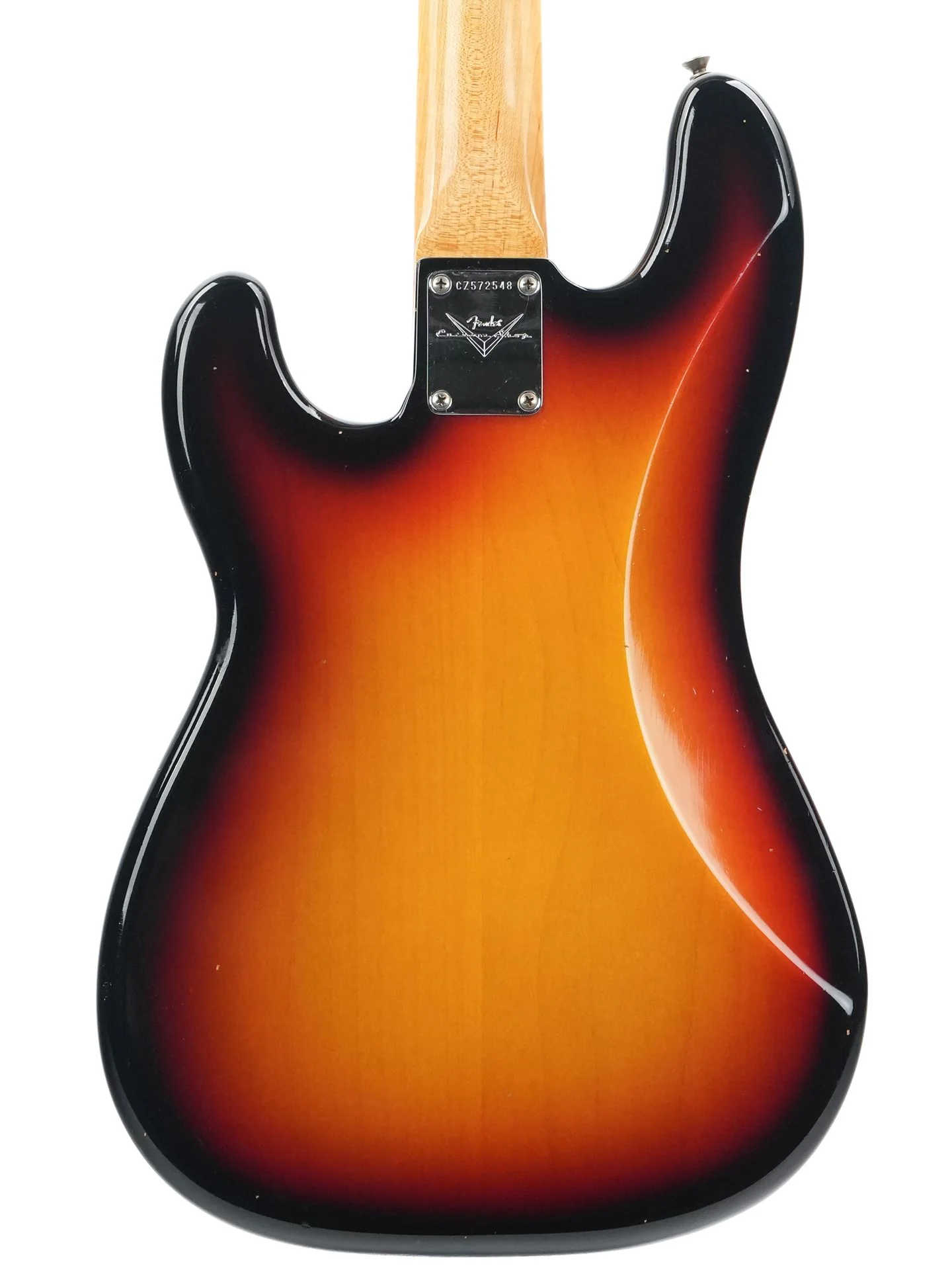 Fender Custom Shop 66 Precision bass Journeyman Bleached 3 Tone Sunburst 2023 - Image 8