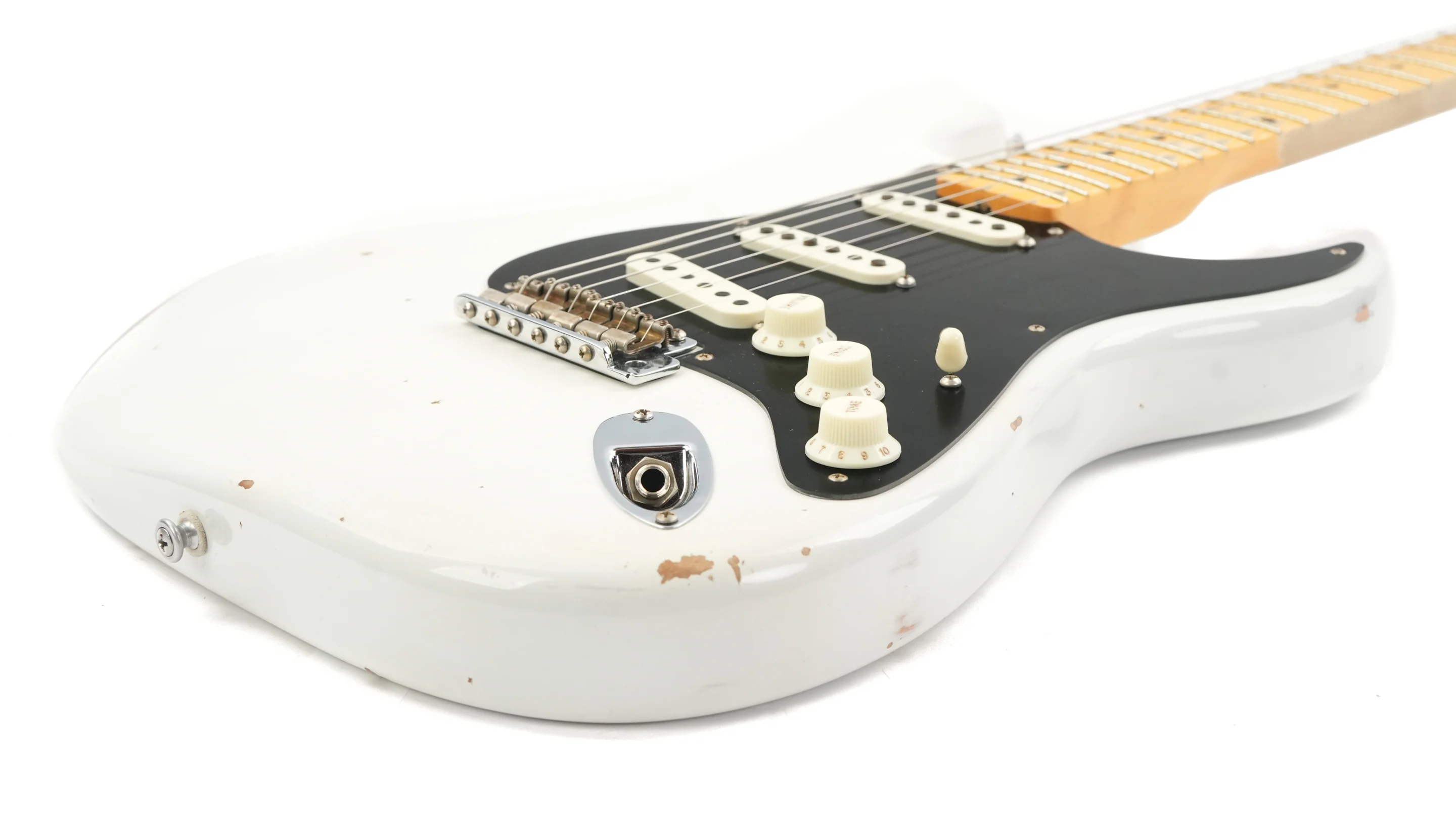 Fender Custom Shop Ancho Poblano Stratocaster Olympic White Relic 2023 - Image 11
