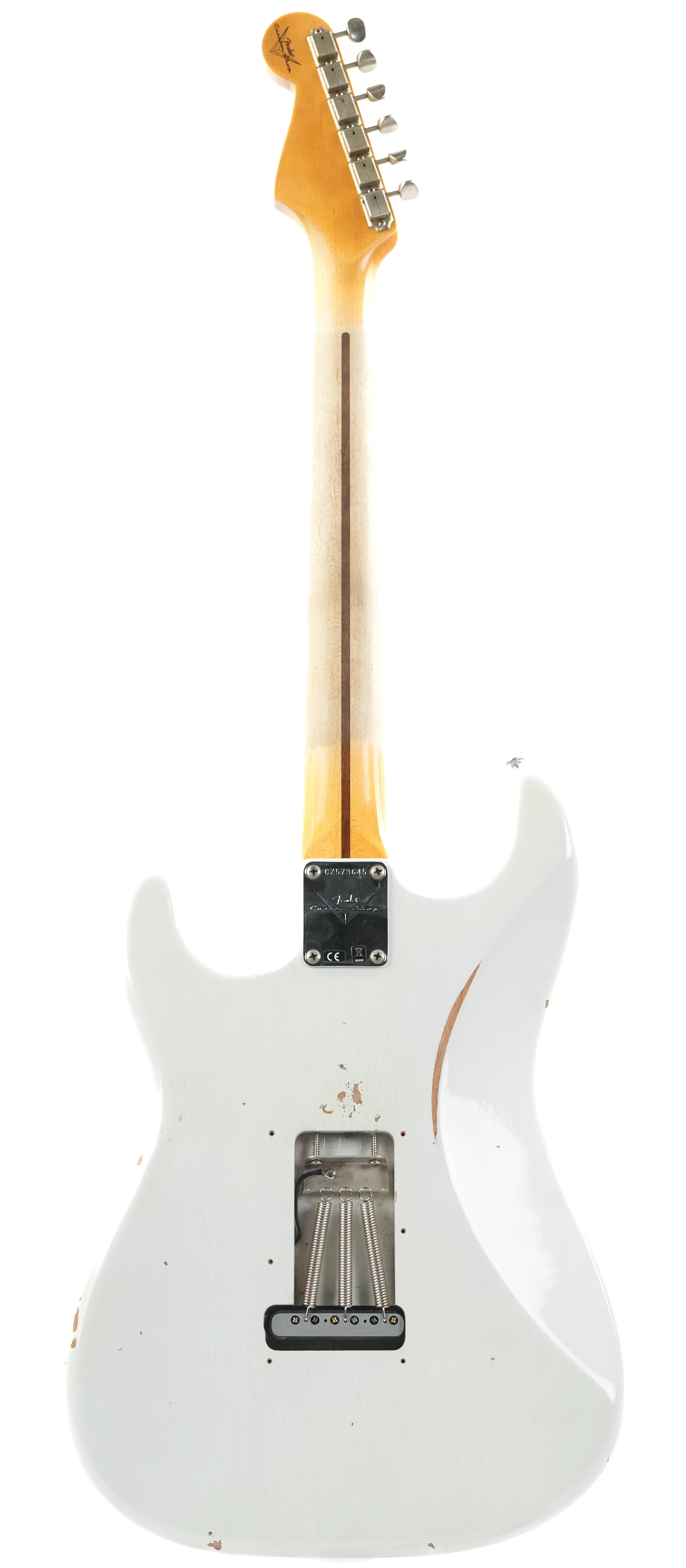 Fender Custom Shop Ancho Poblano Stratocaster Olympic White Relic 2023 - Image 4