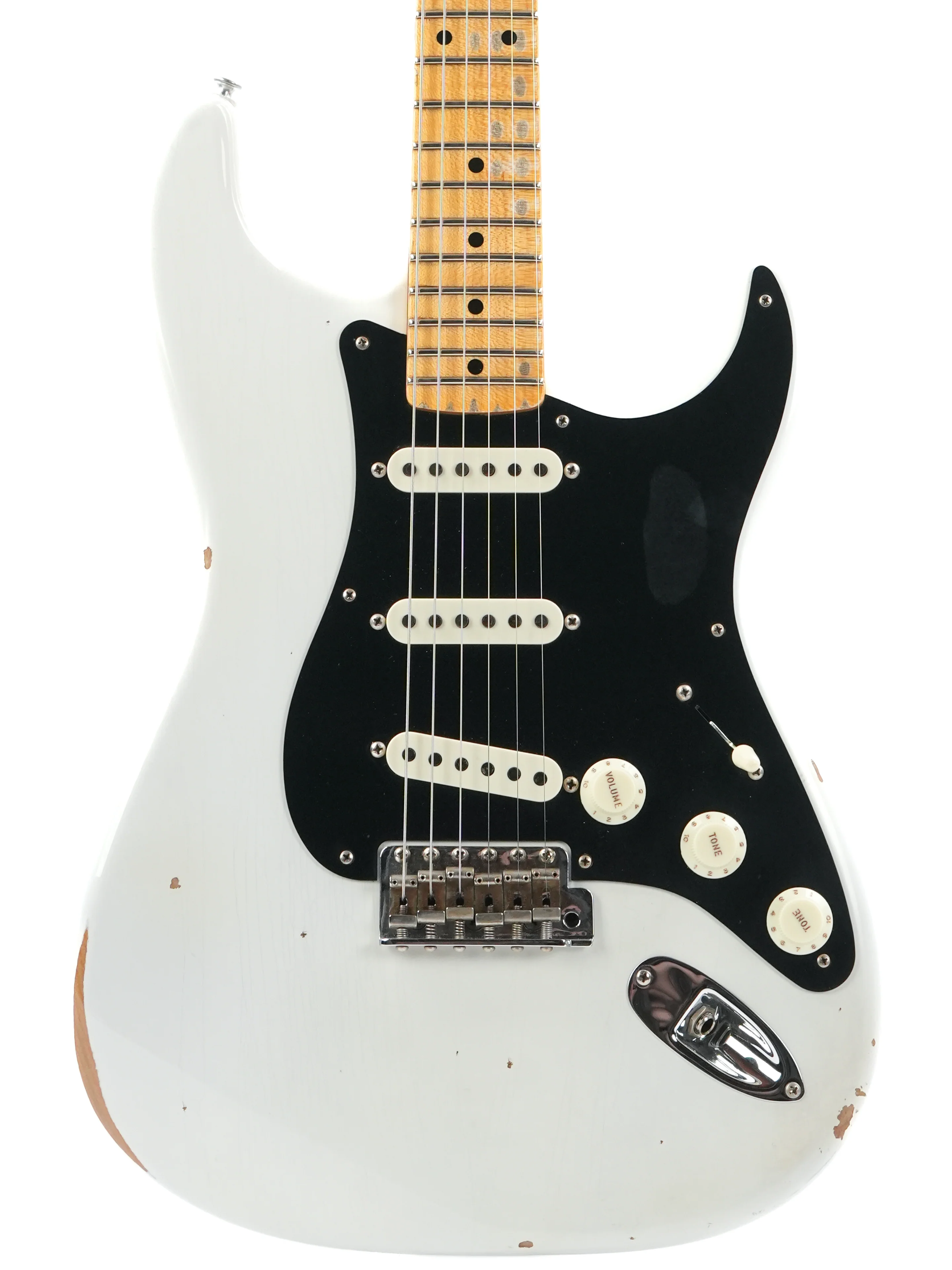 Fender Custom Shop Ancho Poblano Stratocaster Olympic White Relic 2023 - Image 5