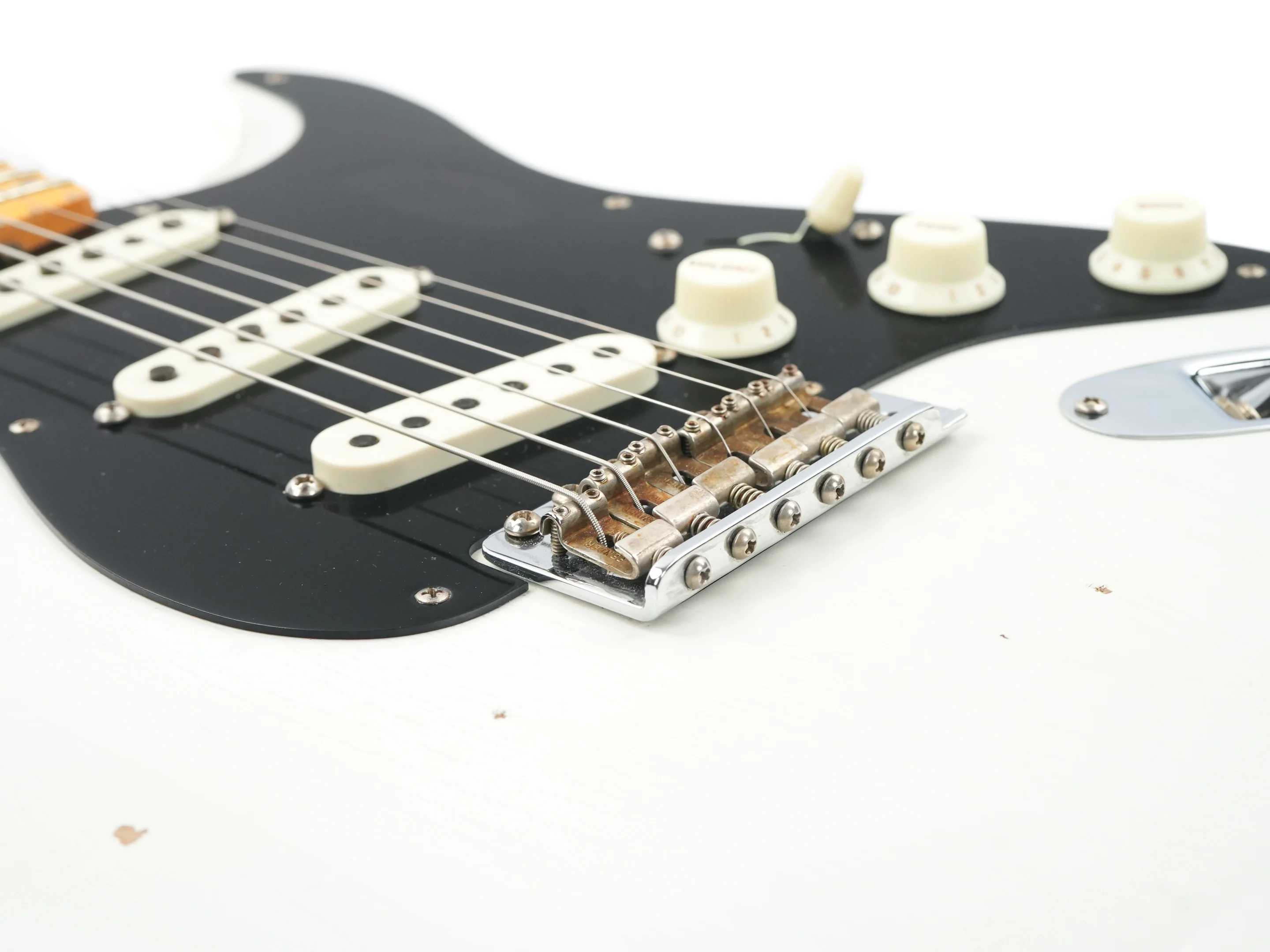 Fender Custom Shop Ancho Poblano Stratocaster Olympic White Relic 2023 - Image 7
